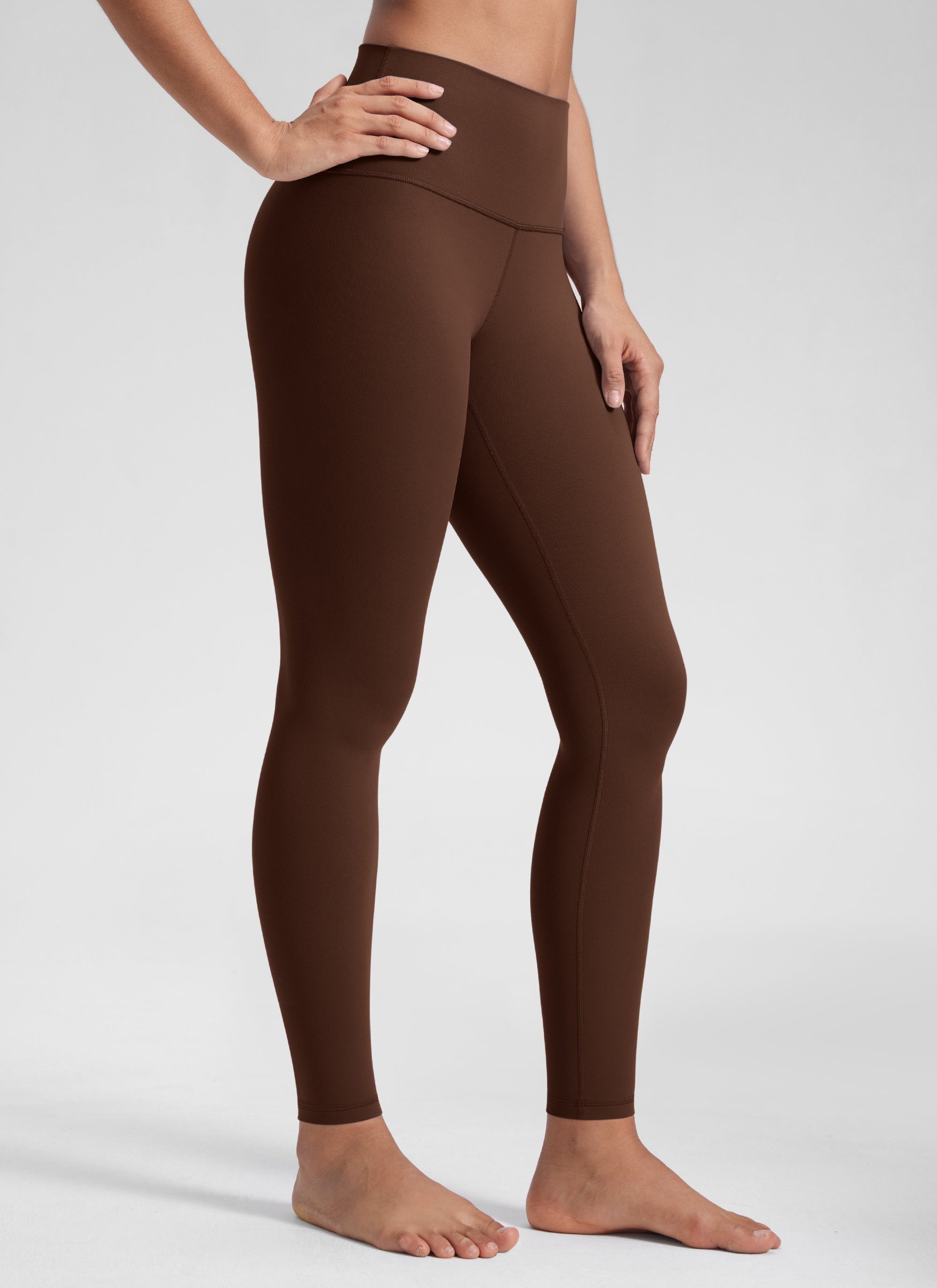 CRZ YOGA Yoga Lounge Wanita Bertingkat Tinggi Butterluxe Legging Yoga 28'' Coklat Lava