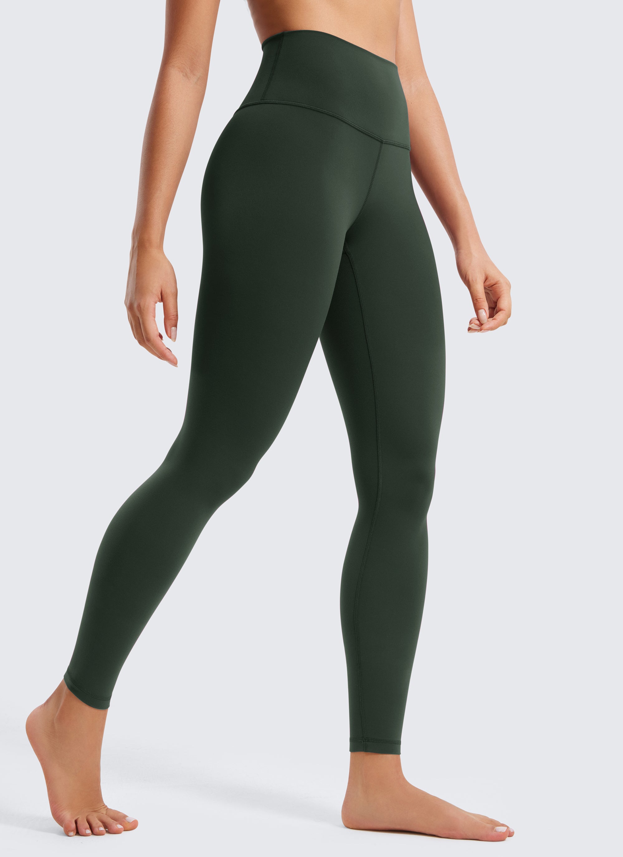 CRZ YOGA Yoga Lounge Wanita Bertingkat Tinggi Butterluxe Legging Yoga 28'' Hijau Legenda