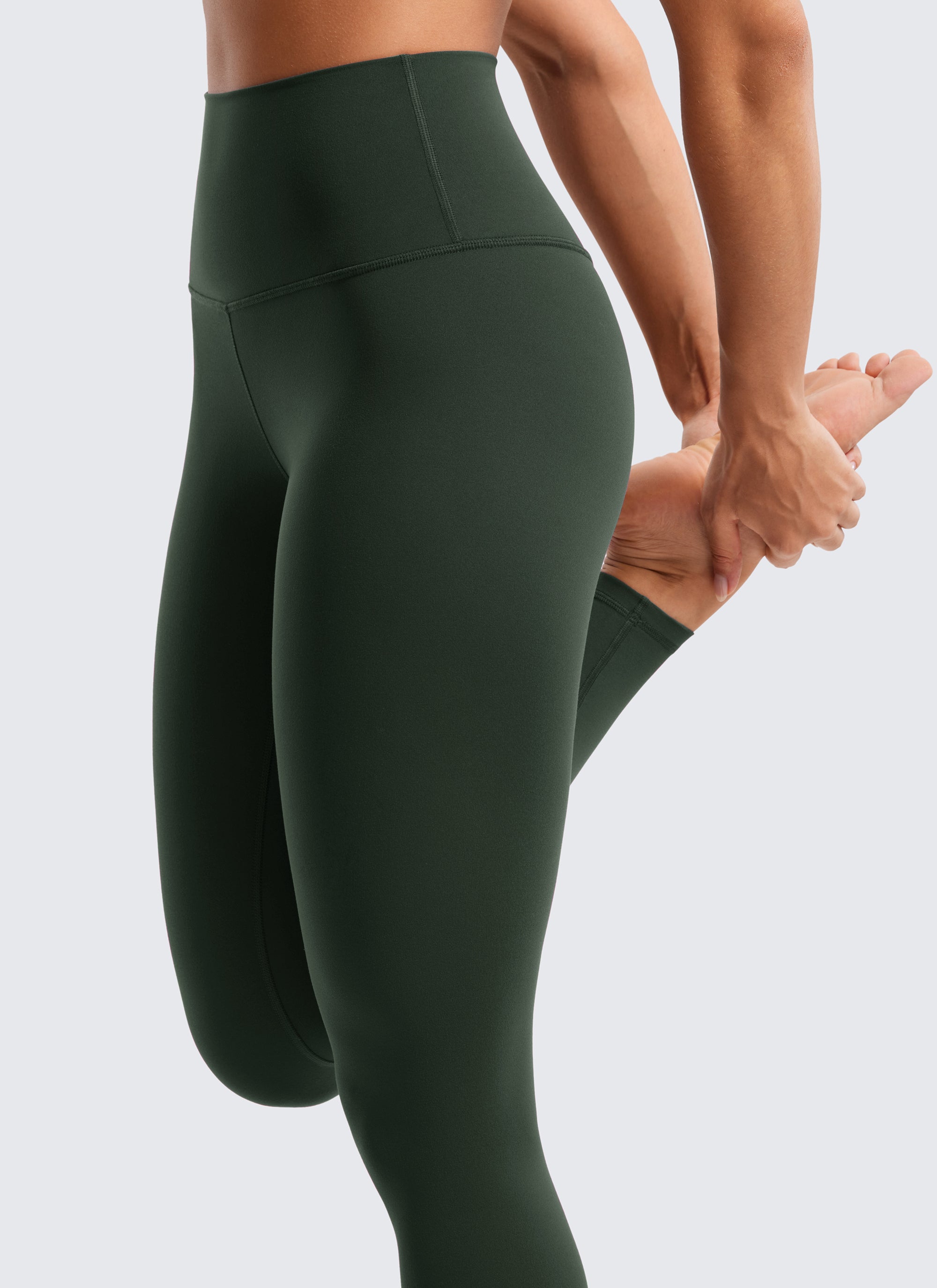 CRZ YOGA Yoga Lounge Wanita Bertingkat Tinggi Butterluxe Legging Yoga 28'' Hijau Legenda
