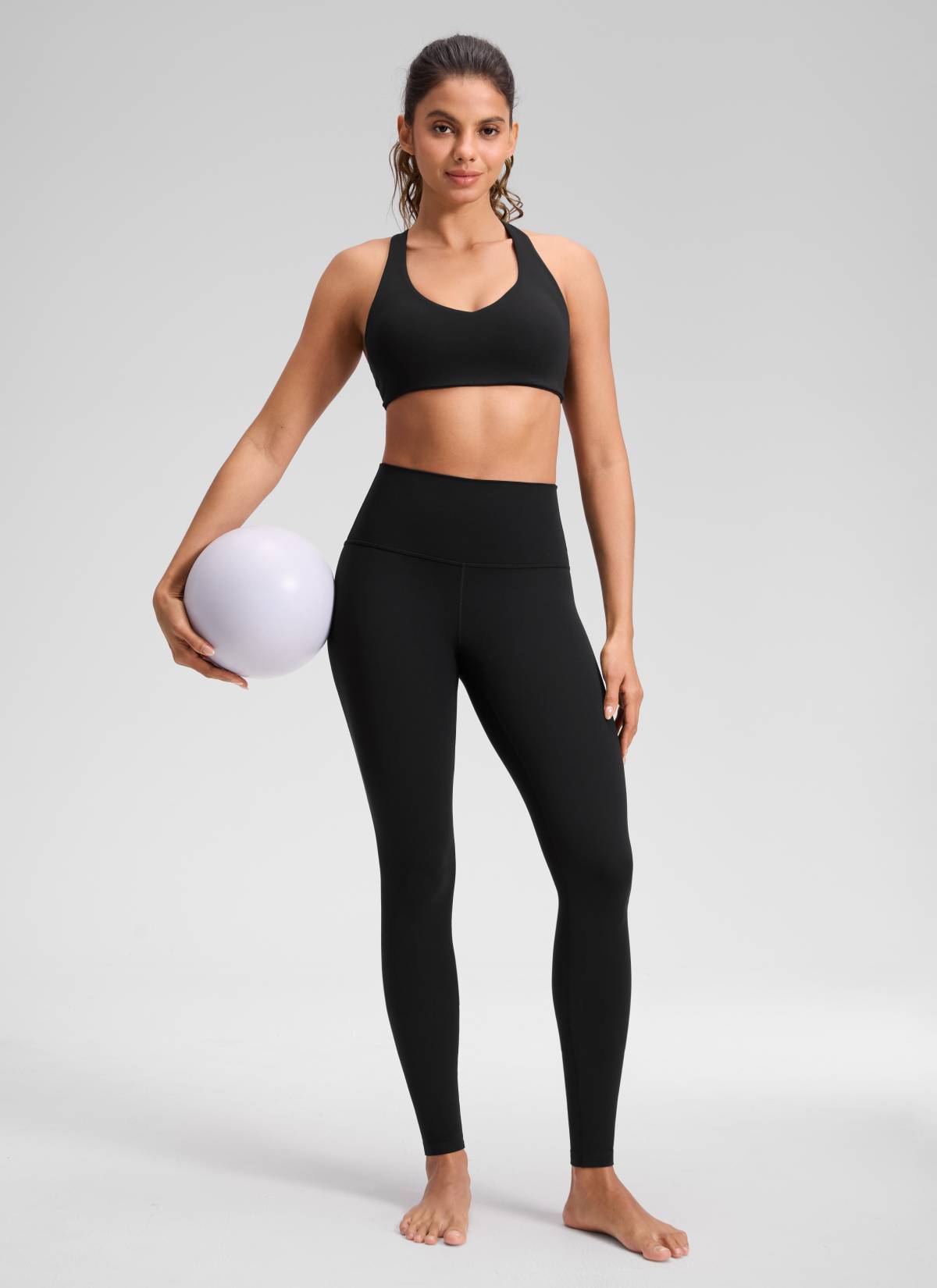 Ruang Istirehat Yoga Wanita CRZ YOGA Bertingkat Tinggi Butterluxe Legging Yoga 30'' Hitam