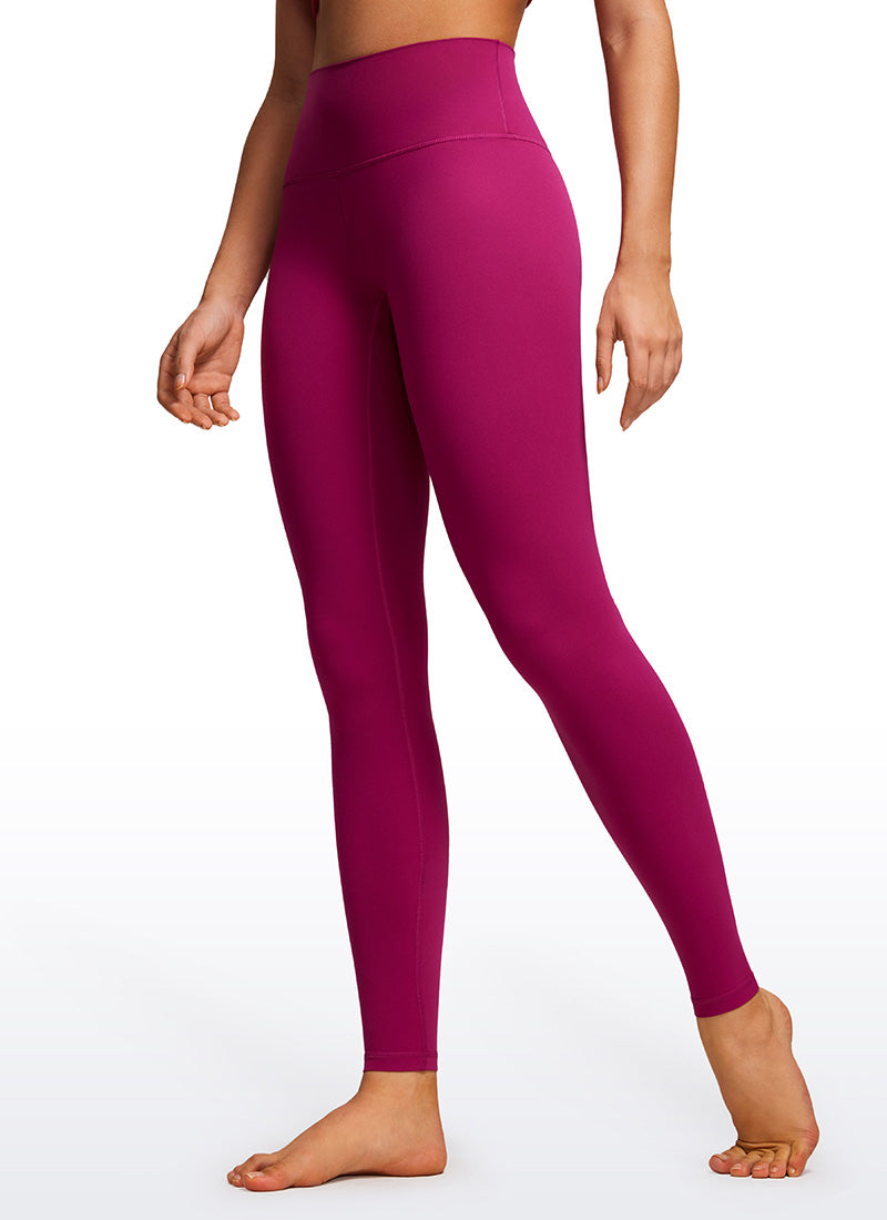 CRZ YOGA กางเกงเลกกิ้งโยคะเอวสูง Butterluxe สำหรับผู้หญิง 76 ซม. สี Magenta Purple