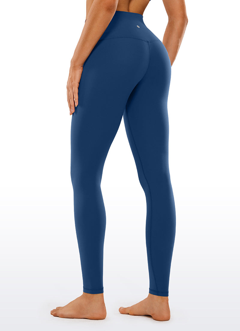 CRZ YOGA กางเกงเลกกิ้งโยคะเอวสูง Butterluxe สำหรับผู้หญิง 76 ซม. สี French Navy