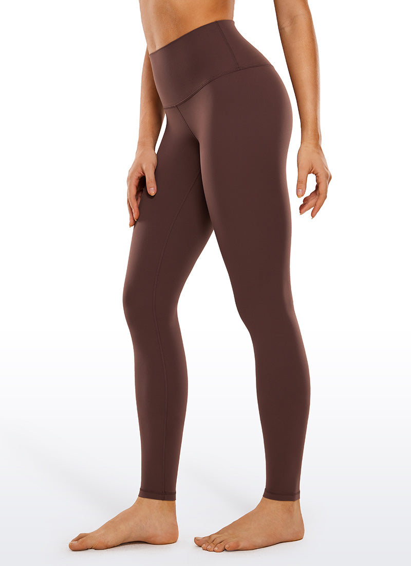 CRZ YOGA กางเกงเลกกิ้งโยคะเอวสูง Butterluxe สำหรับผู้หญิง 76 ซม. สี Taupe
