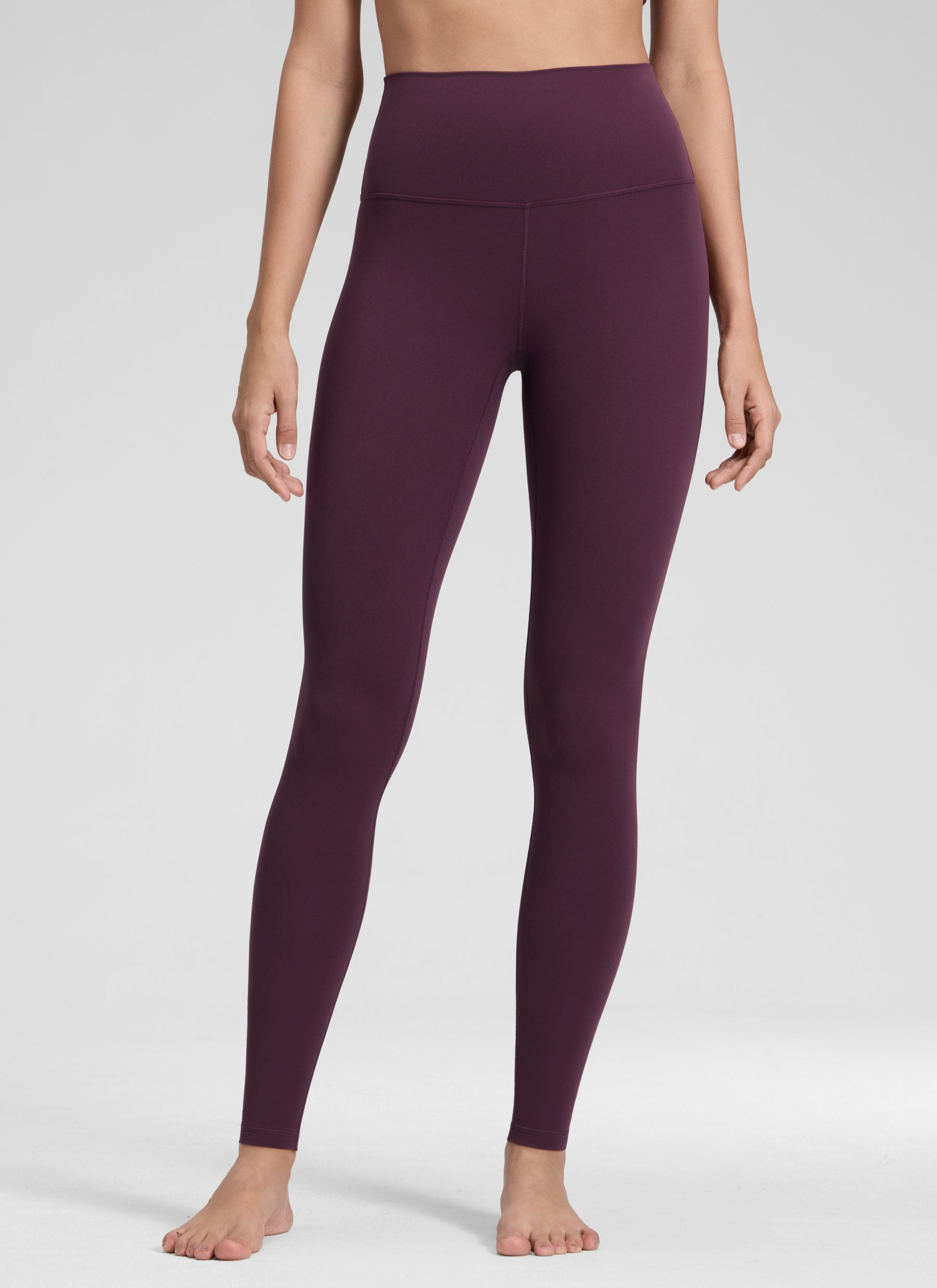 CRZ YOGA Yoga Lounge Wanita Bertingkat Tinggi Butterluxe Legging Yoga 30'' Ungu Tua