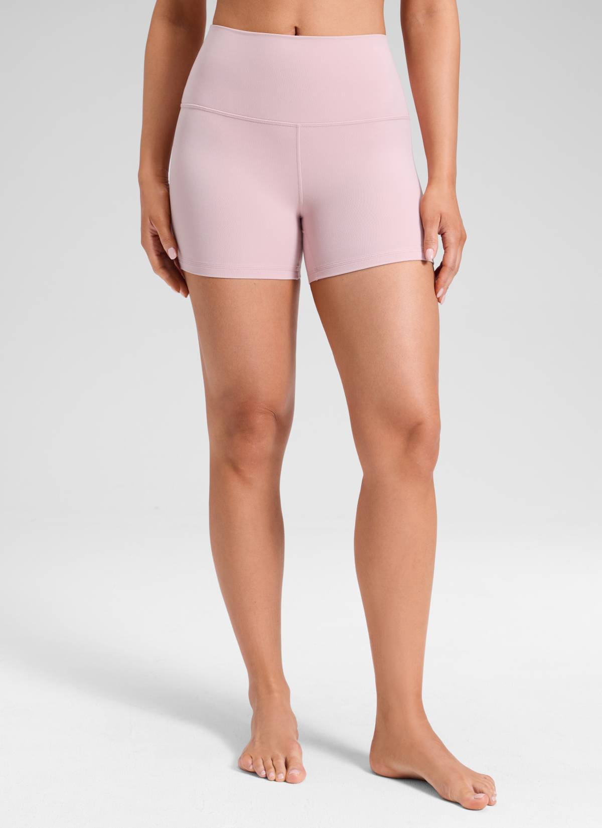 CRZ YOGA Quần short đạp xe cạp cao dành cho nữ Butterluxe 4'' Màu Pink Haze