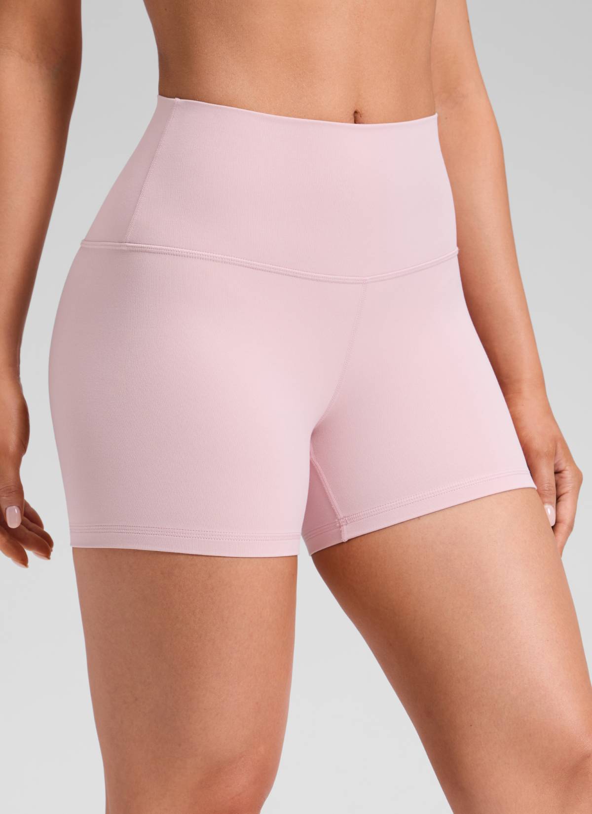 CRZ YOGA Quần short đạp xe cạp cao dành cho nữ Butterluxe 4'' Màu Pink Haze