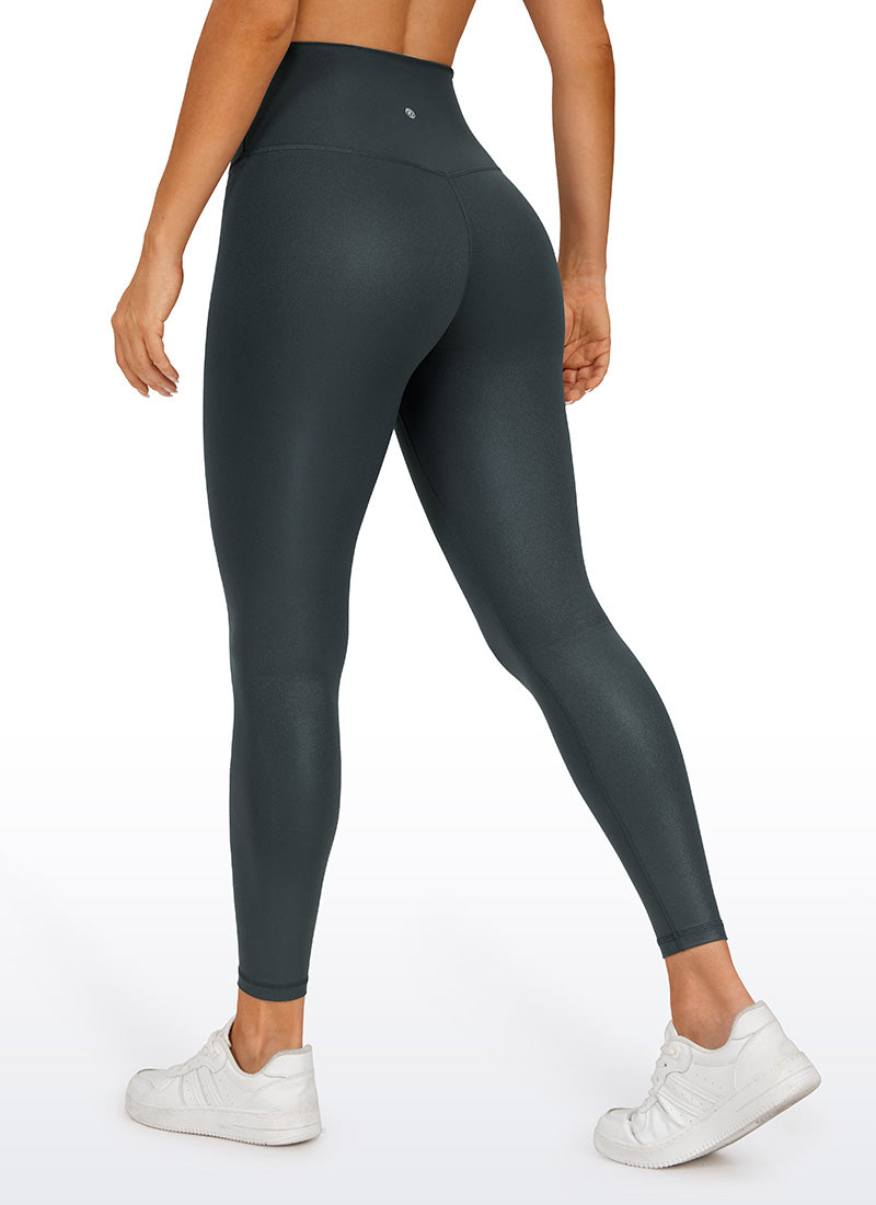 CRZ YOGA Legging Wanita dari Kulit Sintetis Matte " Butterluxe " 25'' Melanite Classic