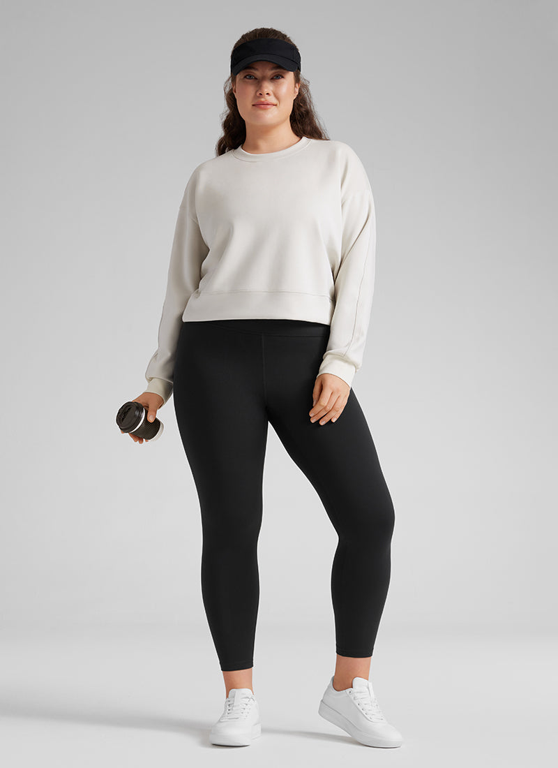 CRZ YOGA Yoga Tinggi Saiz Besar Wanita Butterluxe Seluar Legging 25'' Hitam