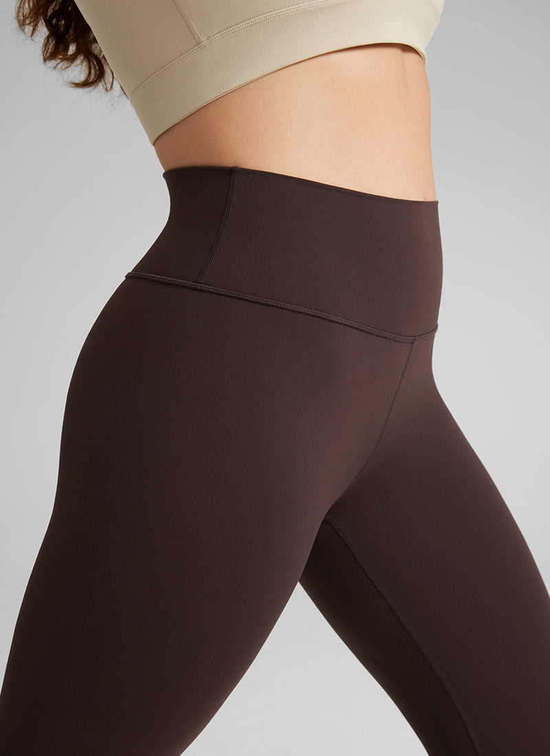CRZ YOGA Yoga Tinggi Saiz Besar Wanita Butterluxe Seluar Legging 25'' Coklat Fudge Panas