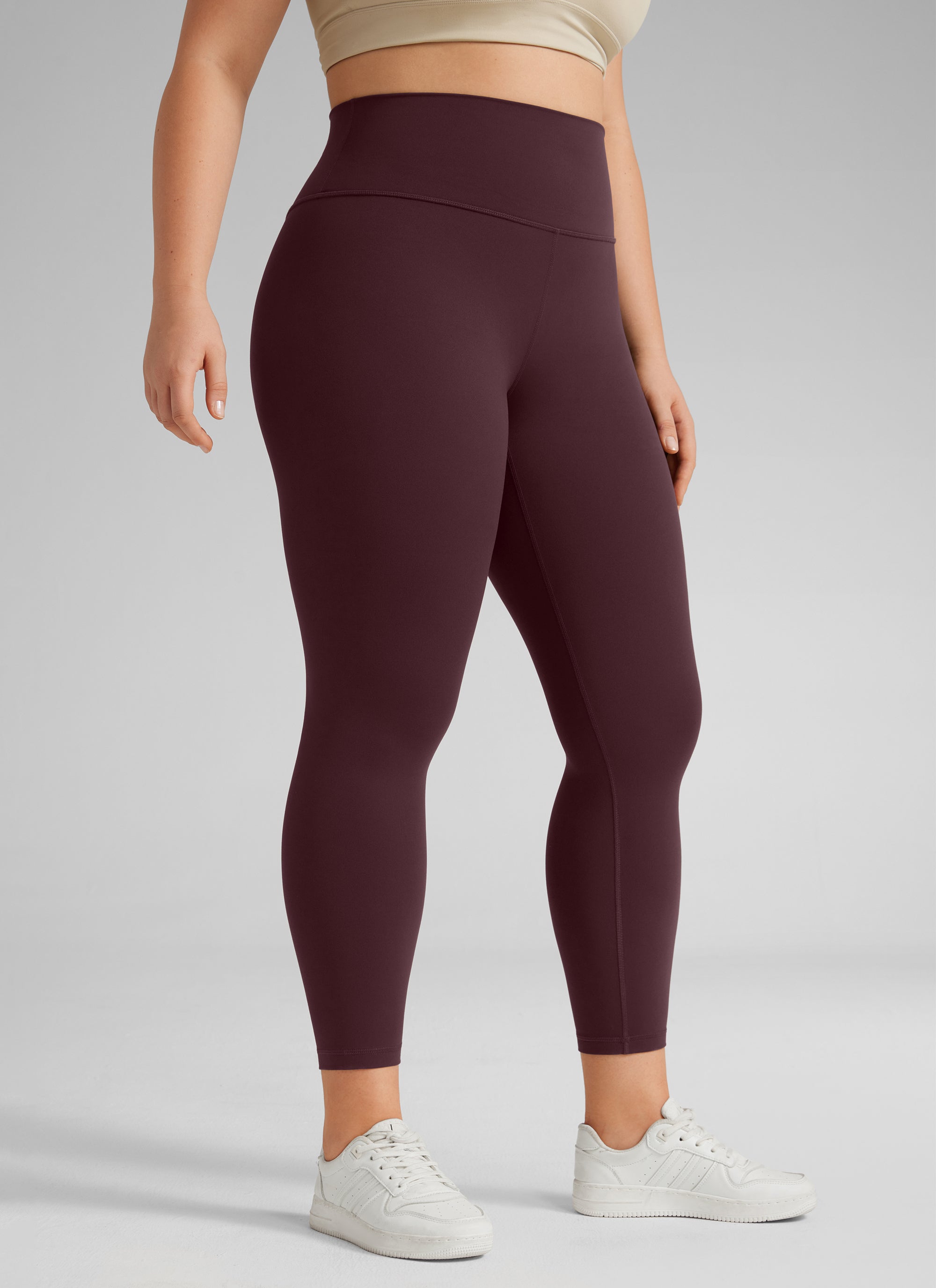 CRZ YOGA Yoga Tinggi Saiz Besar Wanita Butterluxe Seluar Legging Plum Masak 25''