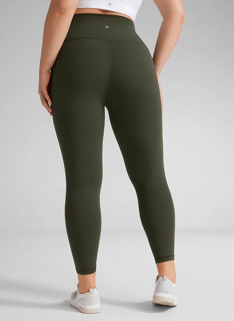CRZ YOGA Yoga Tinggi Saiz Besar Wanita Butterluxe Seluar Legging 25'' Hijau Zaitun