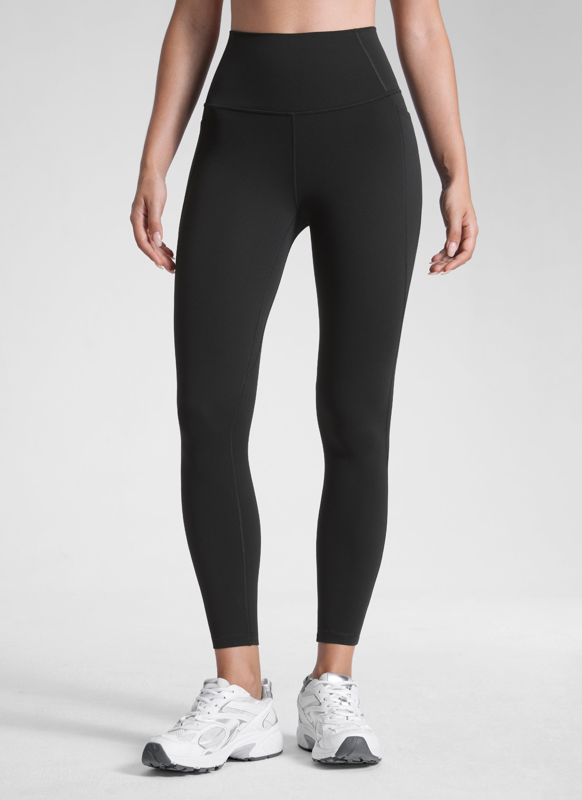 CRZ YOGA Quần legging nữ kiểu yoga dáng rộng, cạp cao, có túi kiểu “ Butterluxe ”, dài 25 inch, màu đen