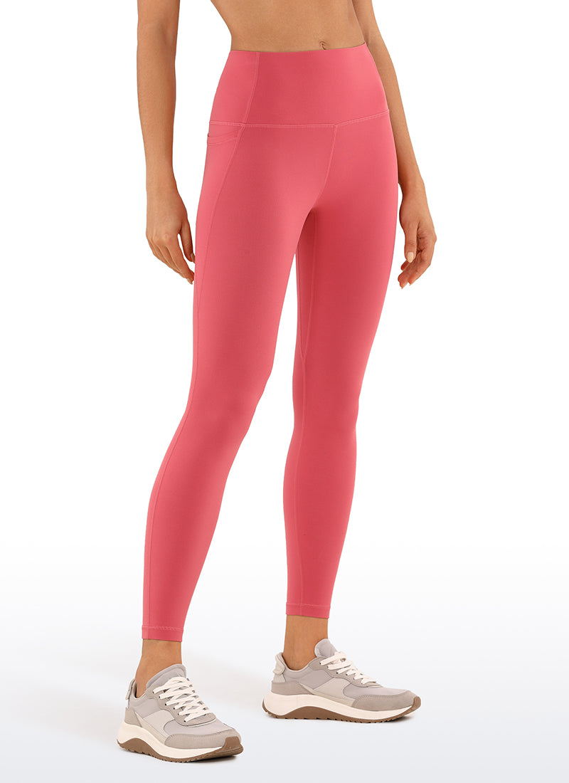 CRZ YOGA Women's Yoga Lounge High Rise Butterluxe Pocket Leggings 25'' Rose Powder @model_info:M