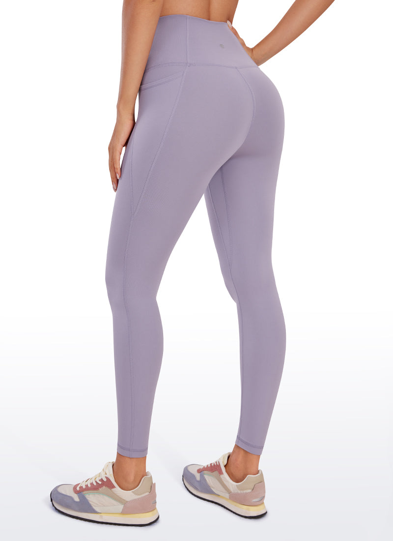 CRZ YOGA Women's Yoga Lounge High Rise Butterluxe Pocket Leggings 25'' Lavender Mist