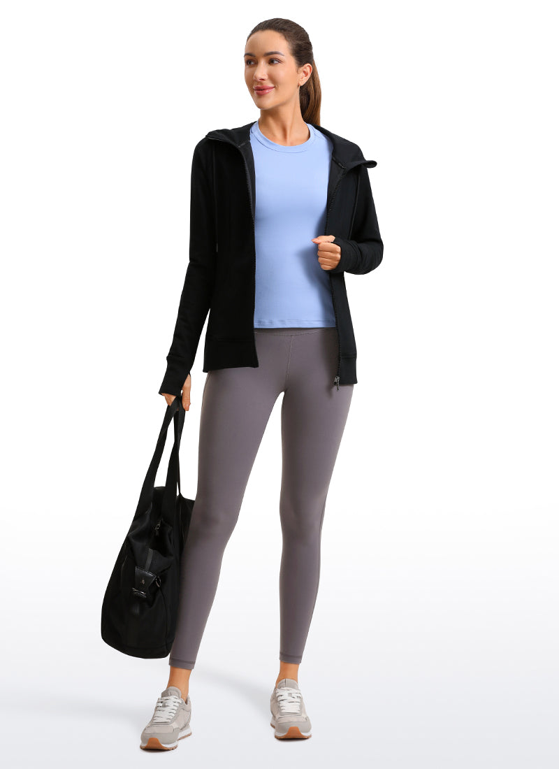 CRZ YOGA Women's Yoga Lounge High Rise Butterluxe Pocket Leggings 25'' Tornado @model_info:D