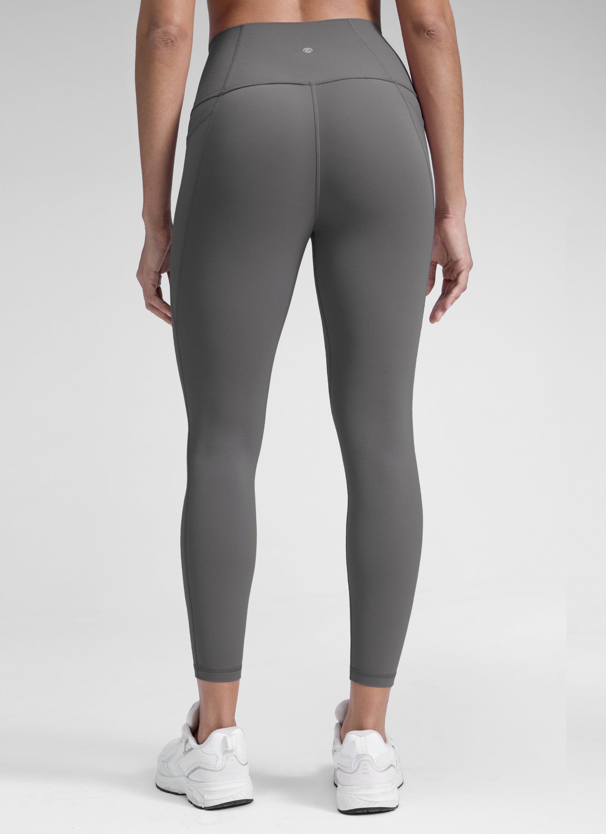CRZ YOGA Quần legging nữ kiểu yoga dáng rộng, cạp cao, có túi kiểu “ Butterluxe ”, chiều dài 25 inch, màu xám tro