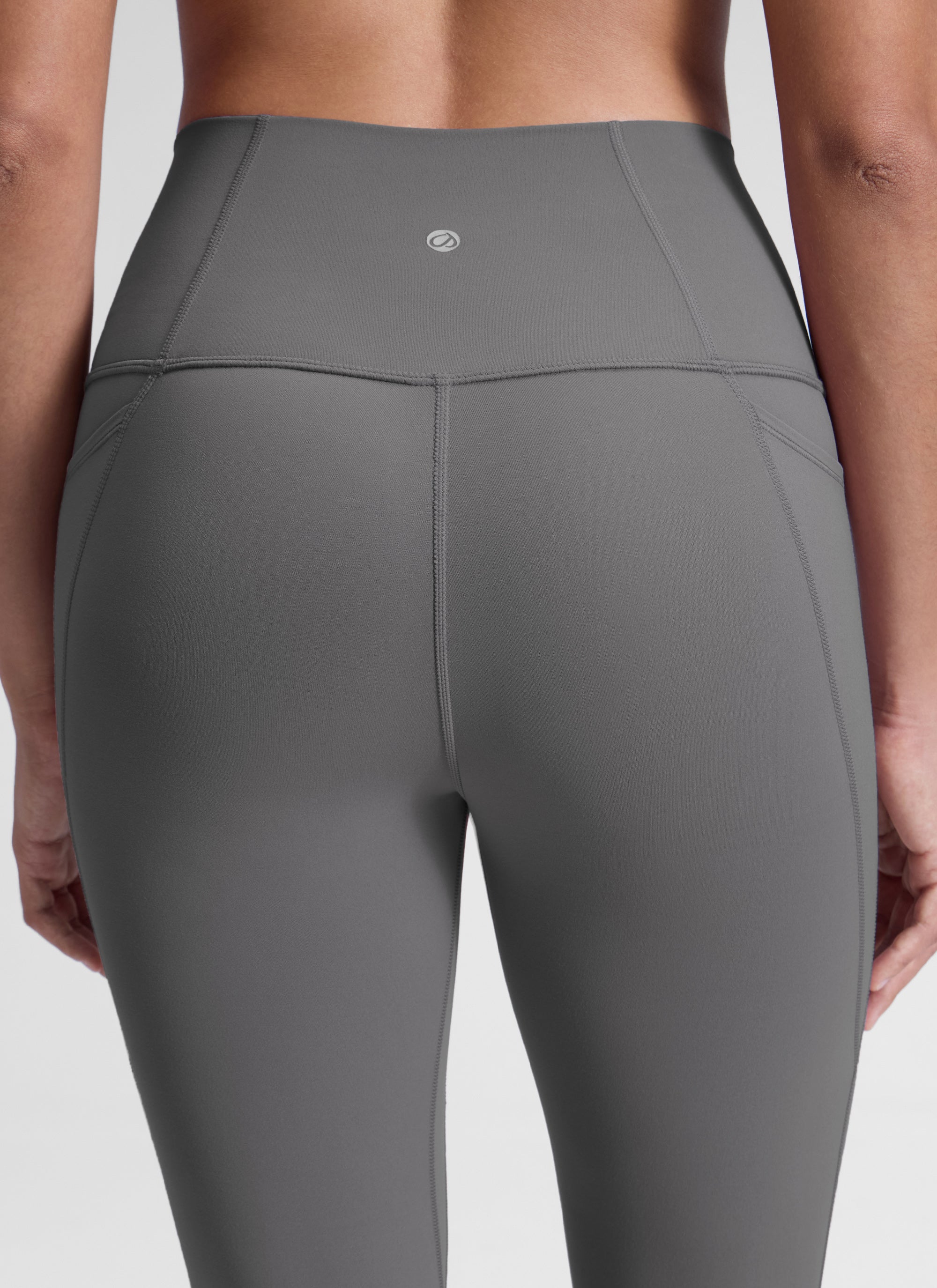 CRZ YOGA Quần legging nữ kiểu yoga dáng rộng, cạp cao, có túi kiểu “ Butterluxe ”, chiều dài 25 inch, màu xám tro