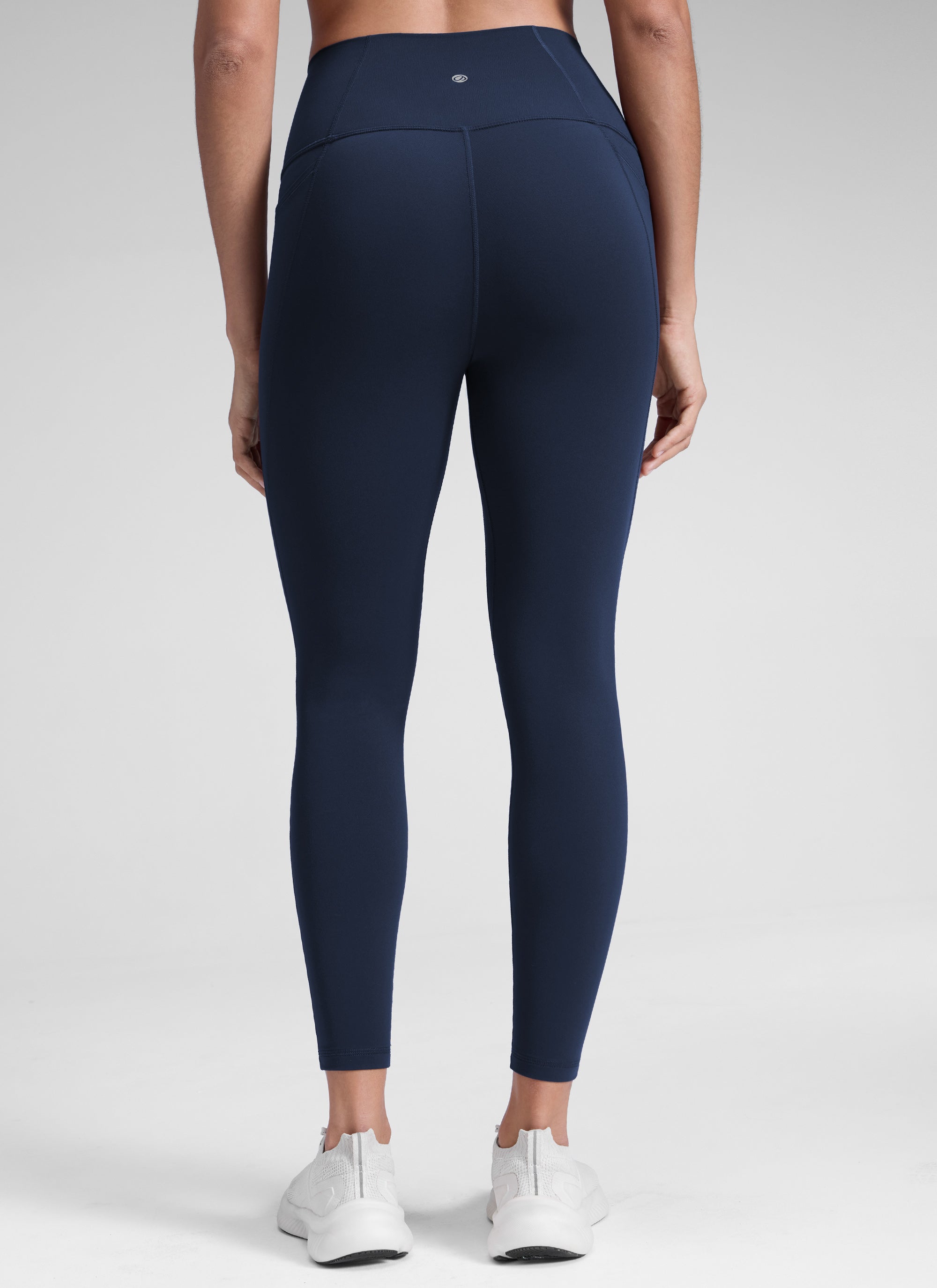CRZ YOGA Quần legging nữ kiểu yoga dáng rộng, cạp cao, có túi kiểu “ Butterluxe ”, chiều dài 25 inch, màu Future Navy