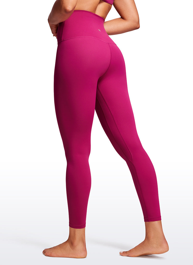 CRZ YOGA Women's Lounge Super High Rise Butterluxe Yoga Leggings 25'' Magenta Purple @model_info:Amanda