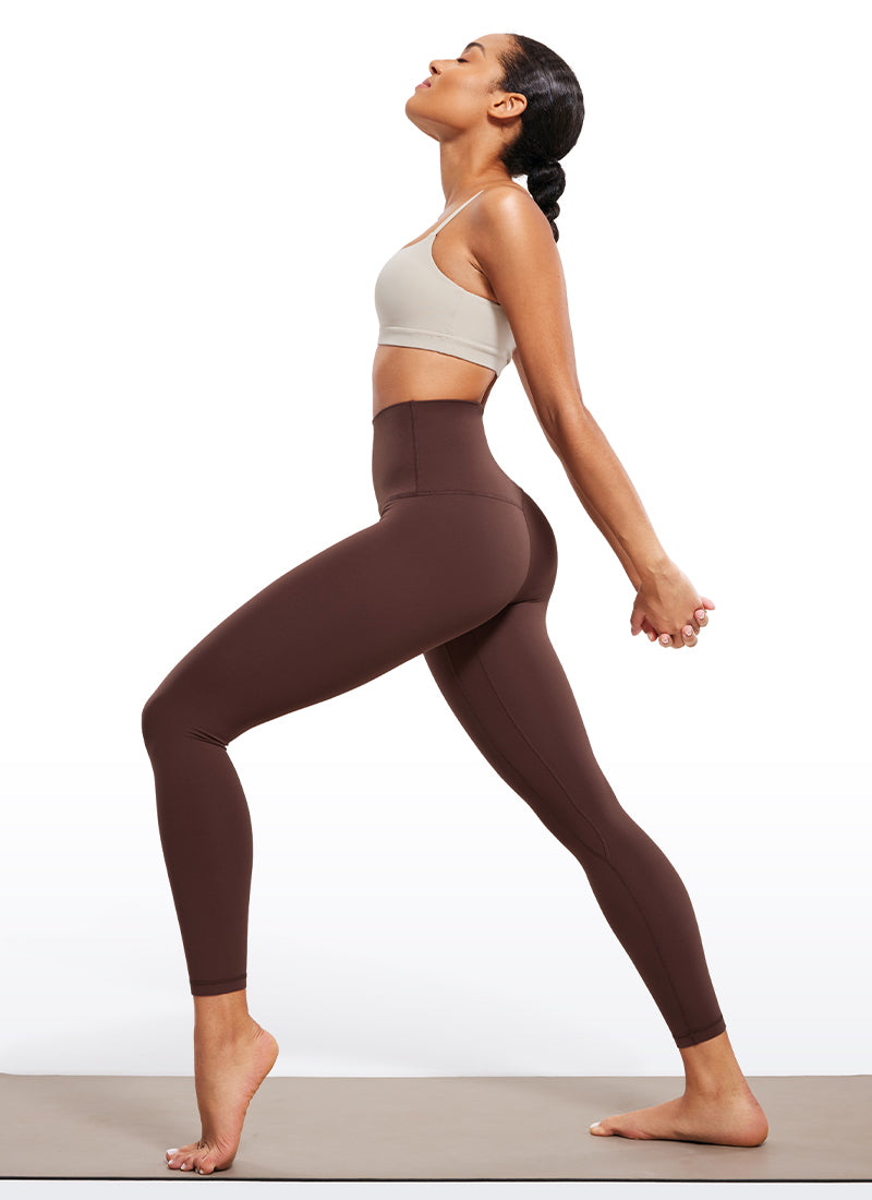 CRZ YOGA Women's Lounge Super High Rise Butterluxe Yoga Leggings 25'' Taupe