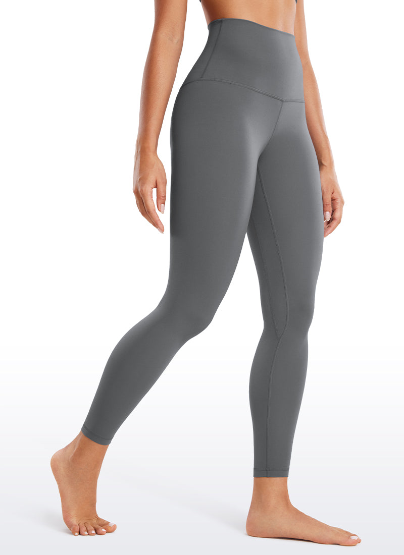 CRZ YOGA Women's Lounge Super High Rise Butterluxe Yoga Leggings 25'' Lava Smoke Grey