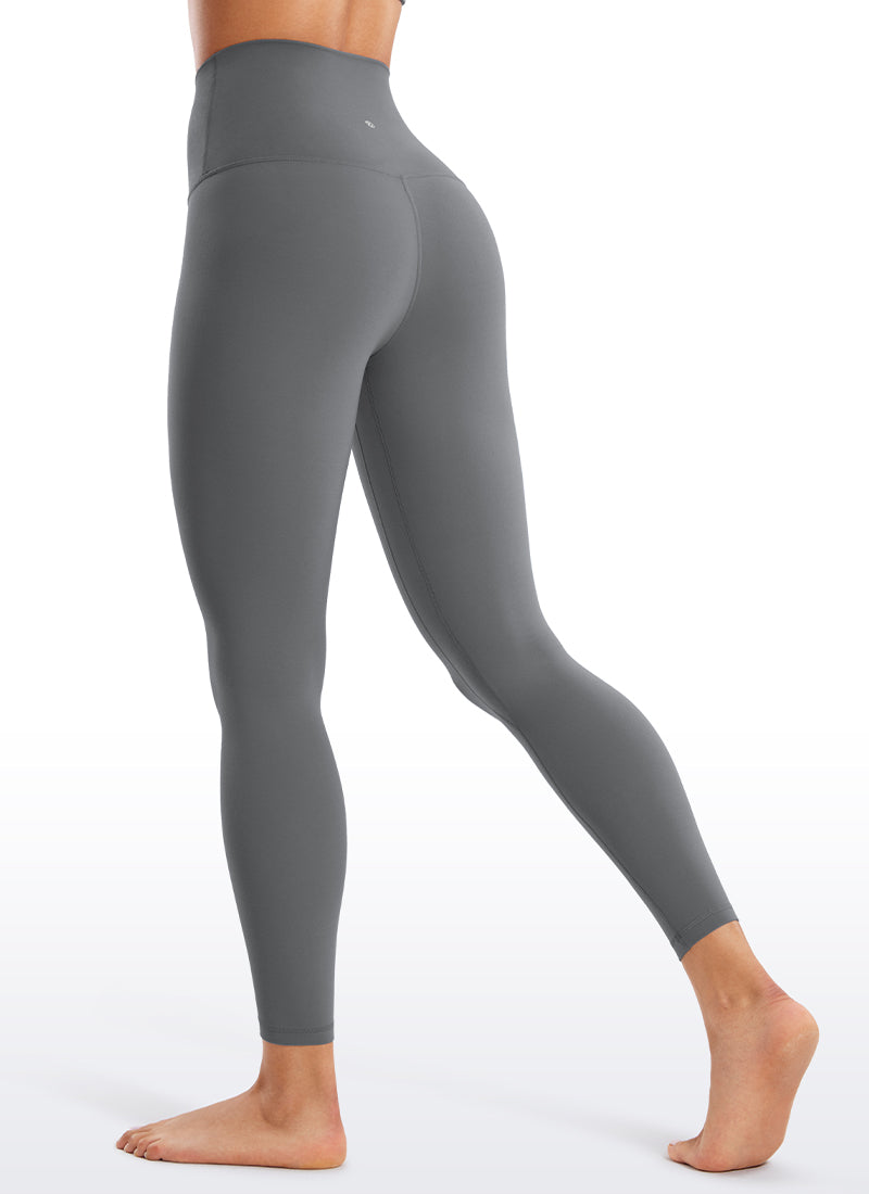CRZ YOGA Women's Lounge Super High Rise Butterluxe Yoga Leggings 25'' Lava Smoke Grey
