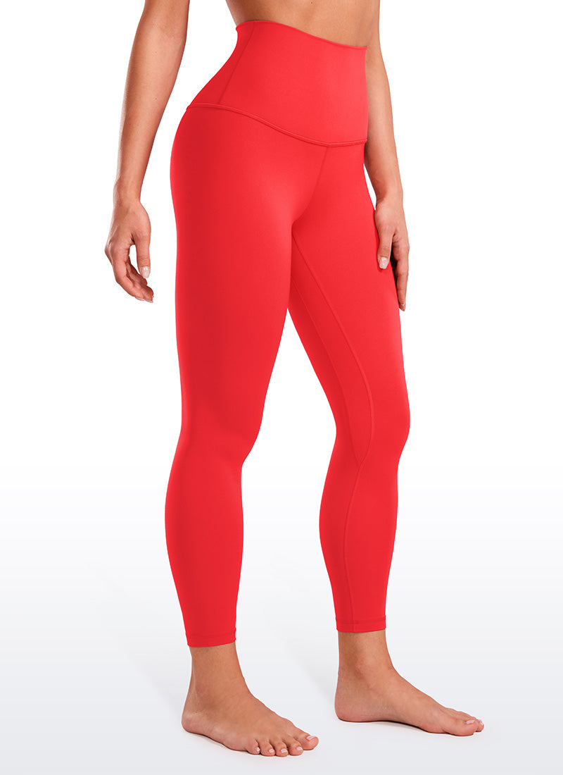 CRZ YOGA Women's Lounge Super High Rise Butterluxe Yoga Leggings 25'' Deep Red
