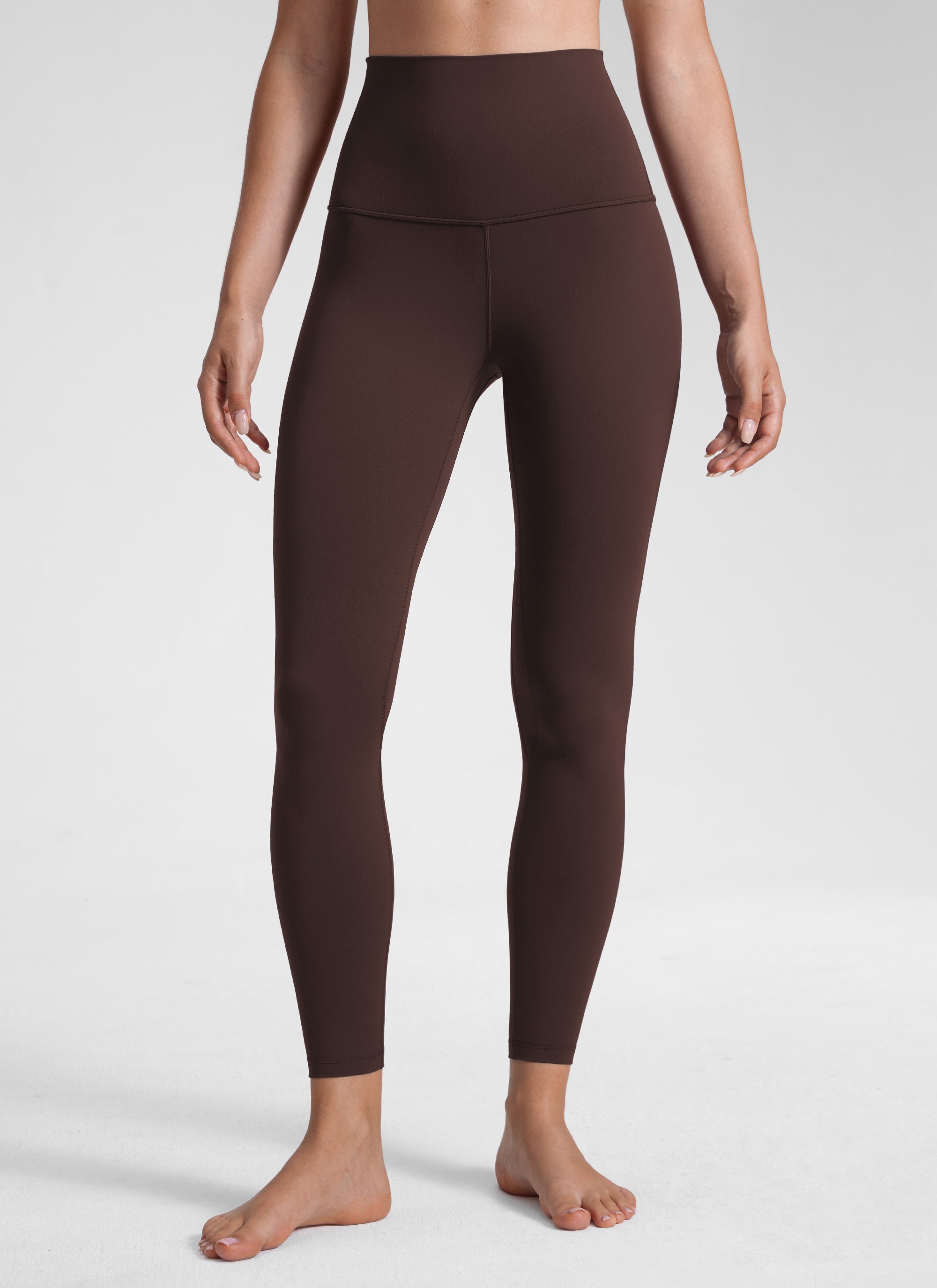 CRZ YOGA Ruang Istirehat Wanita Super Tinggi Butterluxe Legging Yoga 25'' Coklat Fudge Panas