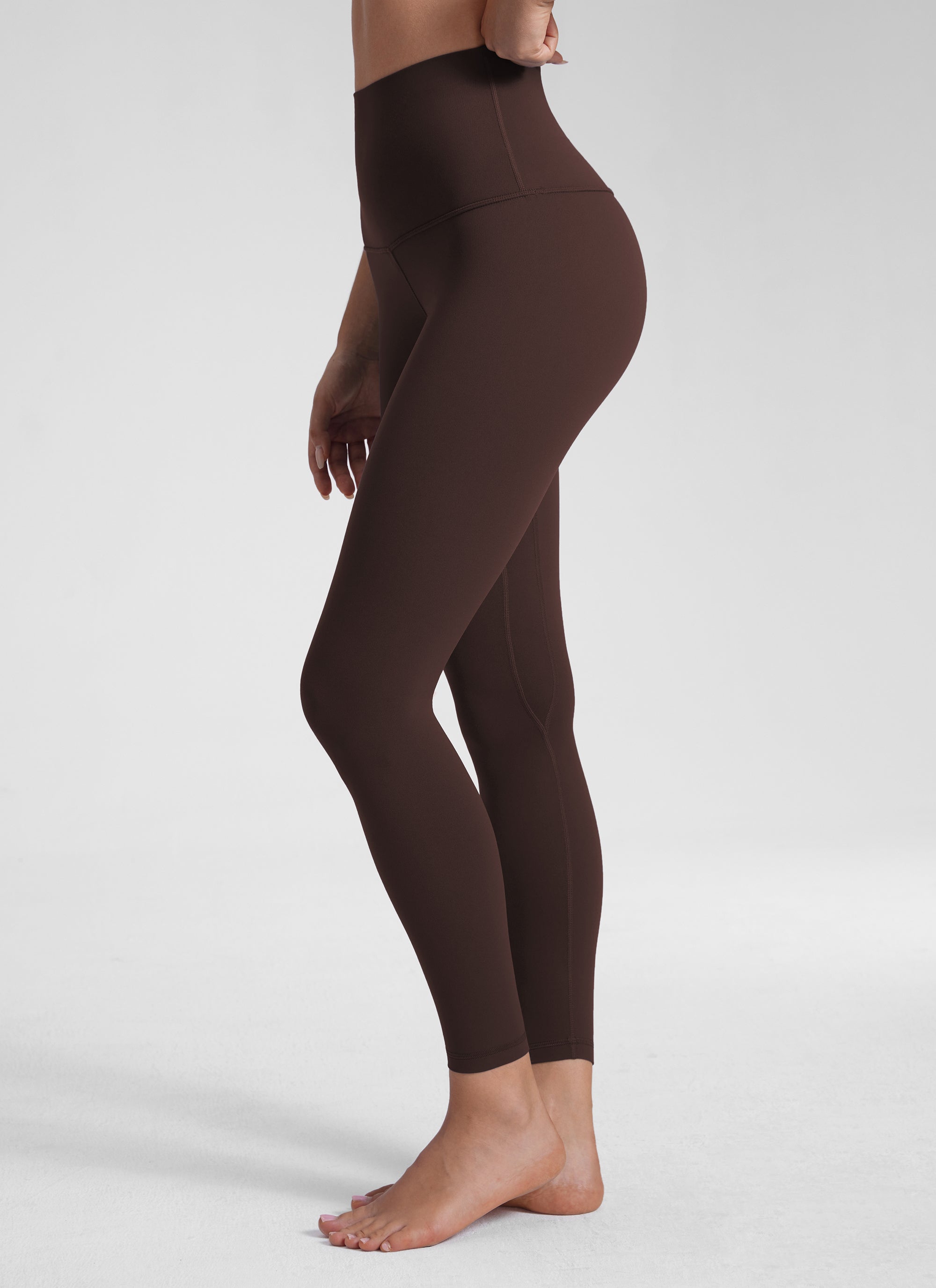 CRZ YOGA Ruang Istirehat Wanita Super Tinggi Butterluxe Legging Yoga 25'' Coklat Fudge Panas