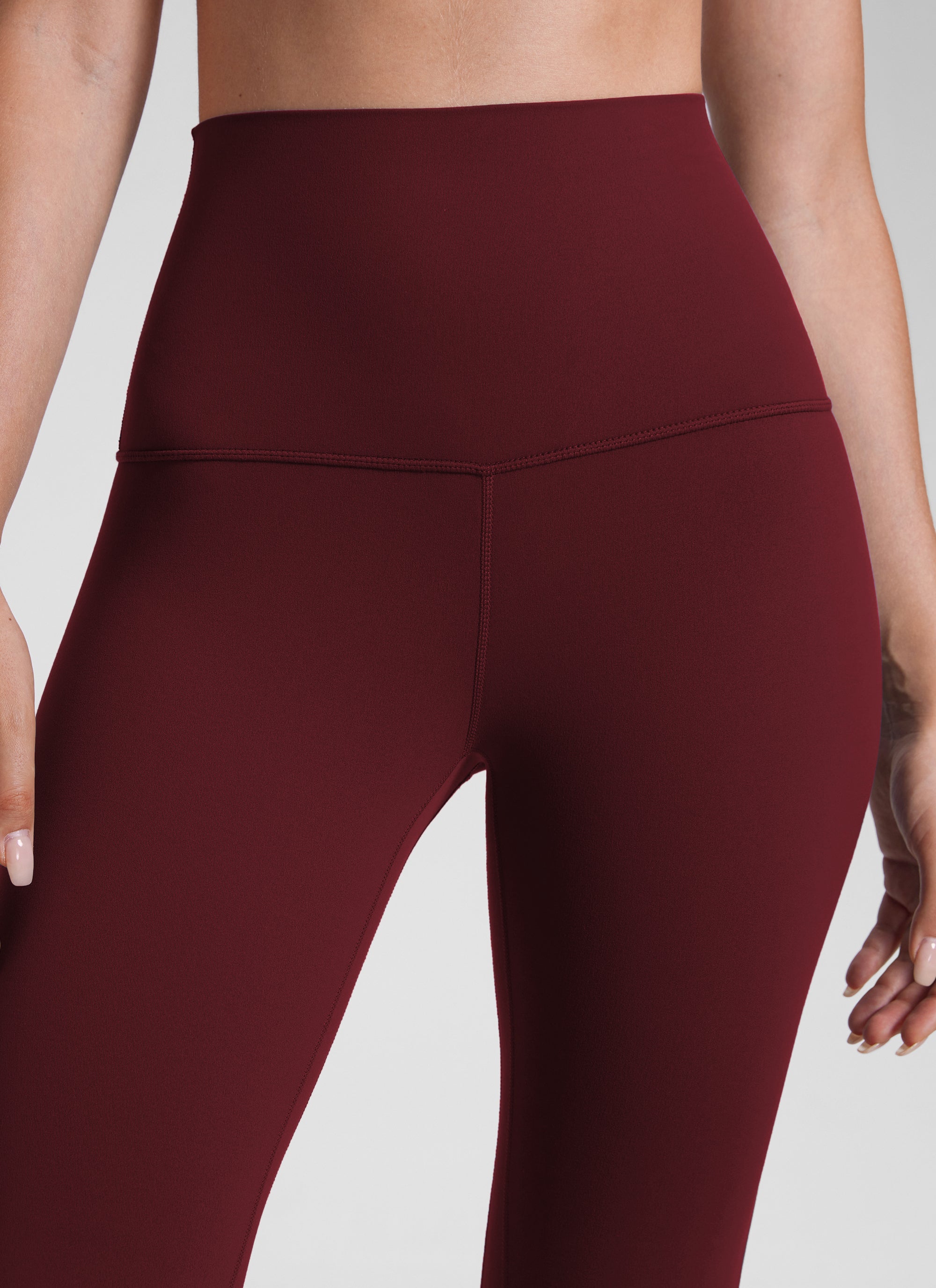 CRZ YOGA Ruang Istirehat Wanita Super Tinggi Butterluxe Legging Yoga Merlot Merah 25''