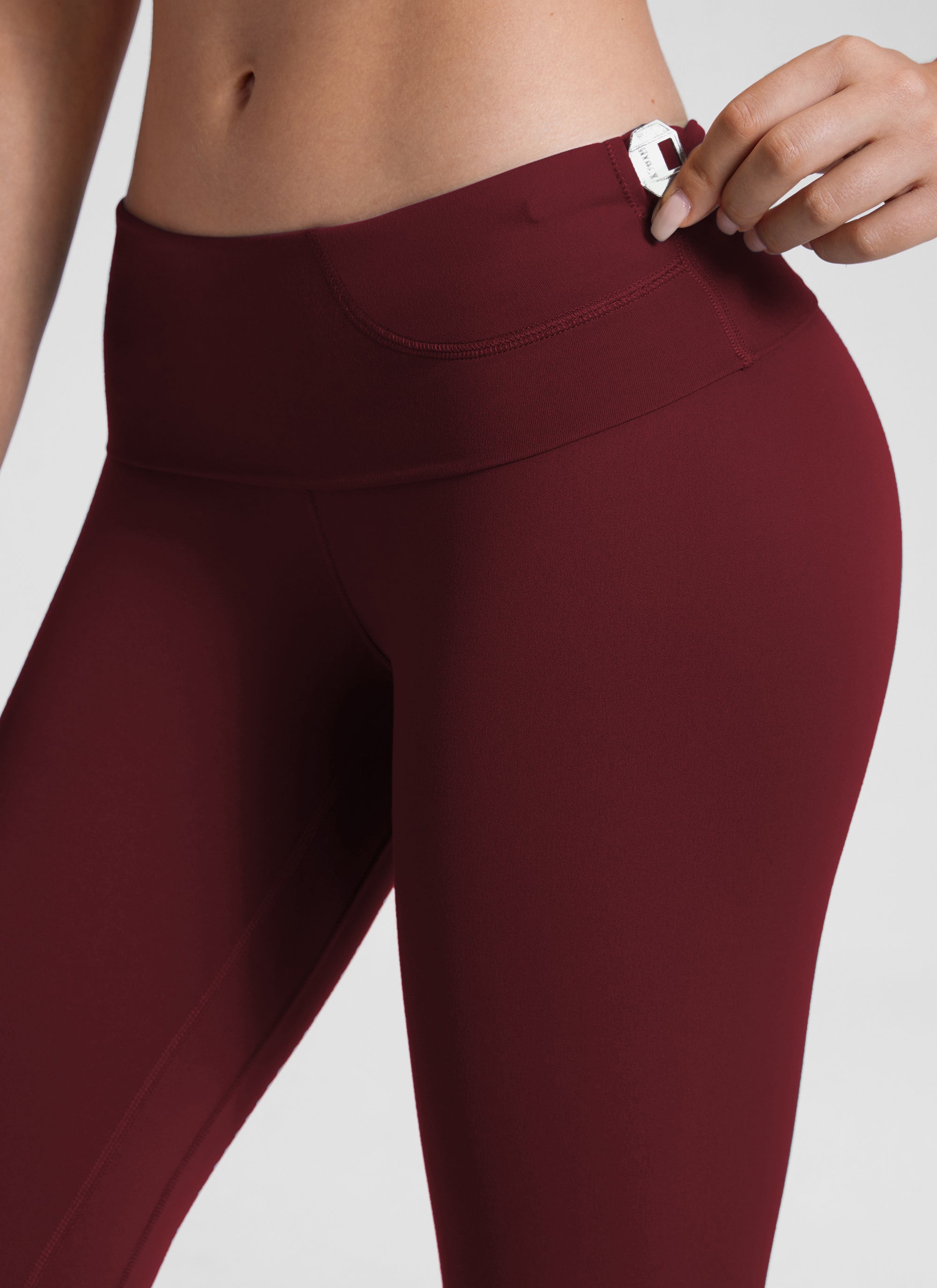 CRZ YOGA Ruang Istirehat Wanita Super Tinggi Butterluxe Legging Yoga Merlot Merah 25''