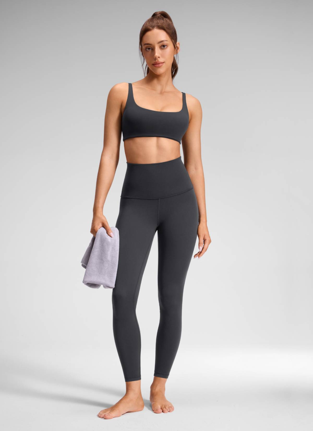 CRZ YOGA Ruang Istirehat Wanita Super Tinggi Butterluxe Legging Yoga 25'' Kelabu Misterius