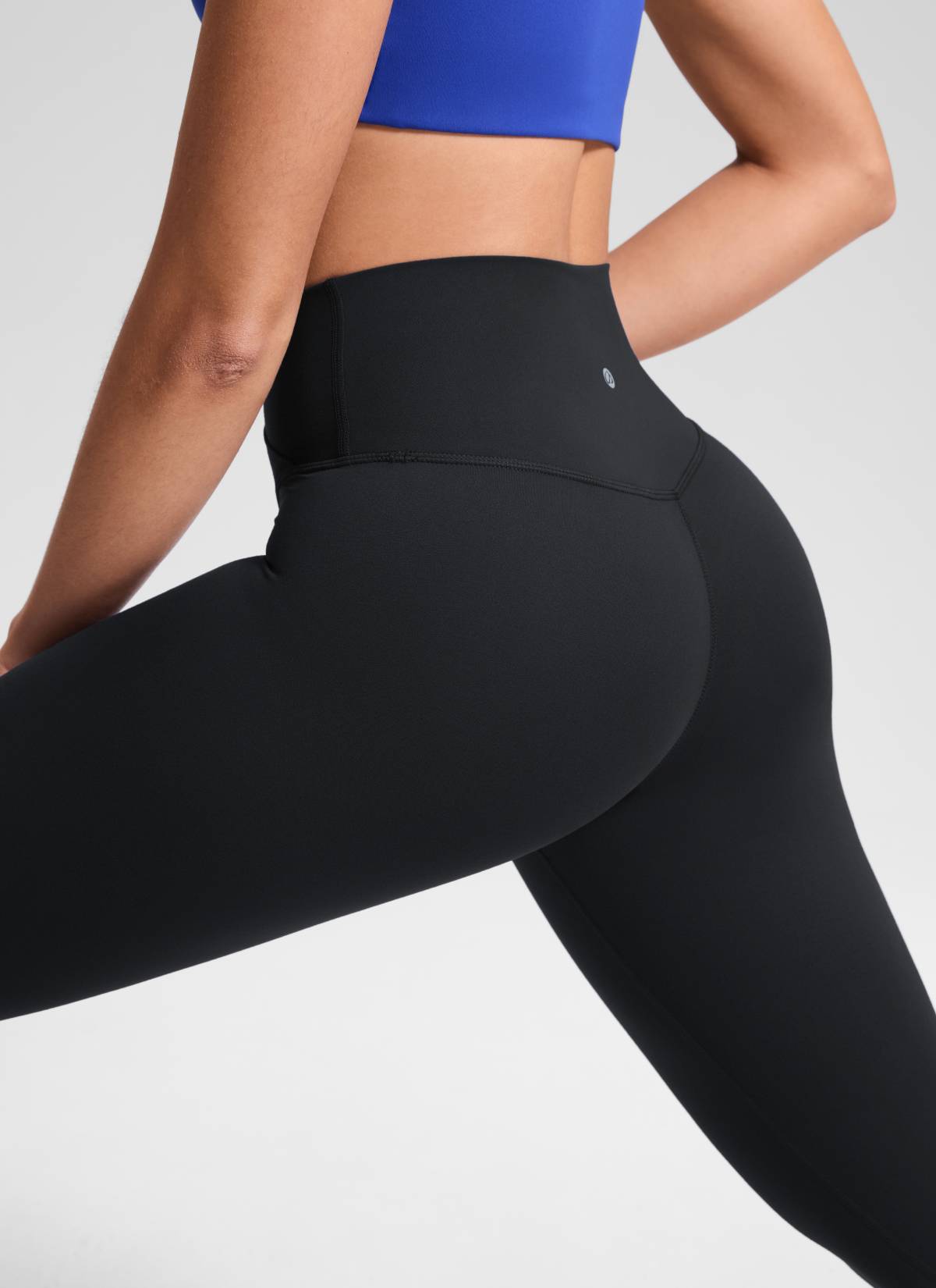 CRZ YOGA Wanita Bertingkat Tinggi Butterluxe Legging Yoga 25'' Pinggang V Bersilang Hitam