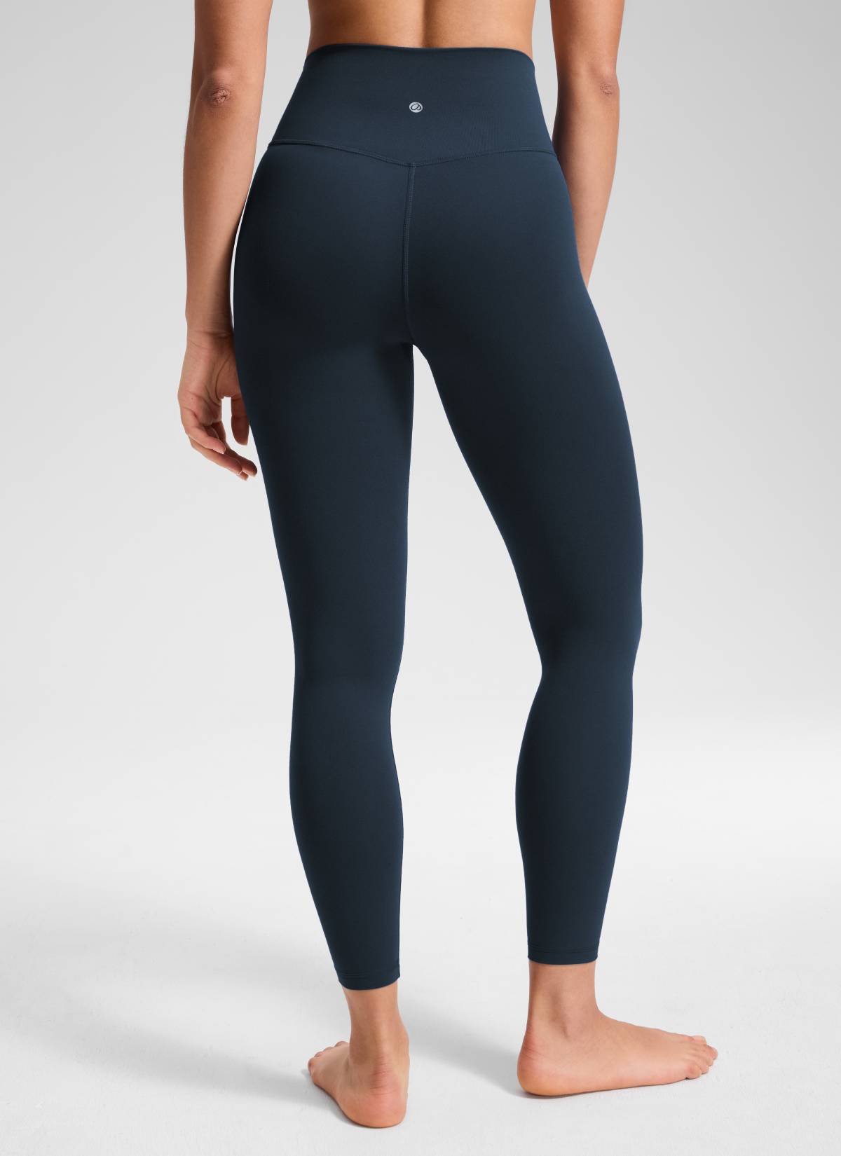 CRZ YOGA Wanita Bertingkat Tinggi Butterluxe Legging Yoga 25'' Pinggang Silang V Biru Tulen