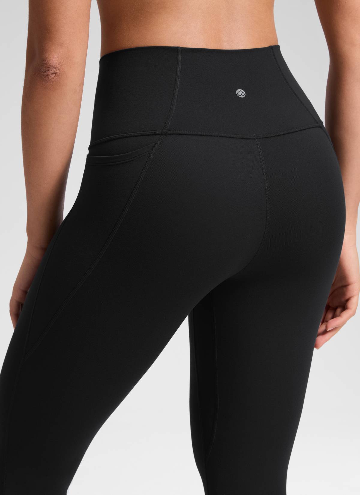 CRZ YOGA Yoga Tinggi Wanita Butterluxe Capri dengan Poket 21'' Hitam