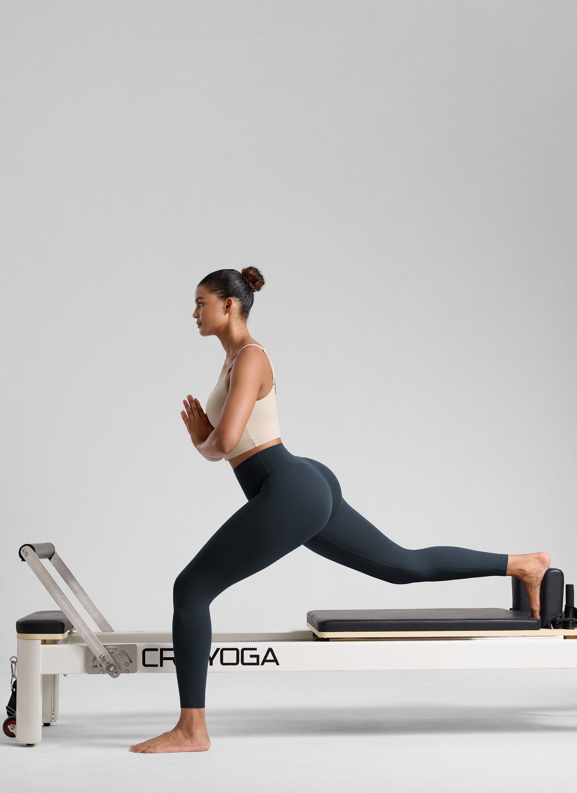 CRZ YOGA Pambabaeng Pag-eehersisyo Mataas na Pagtaas Butterlift Yoga Leggings 25'' Tunay na Asul