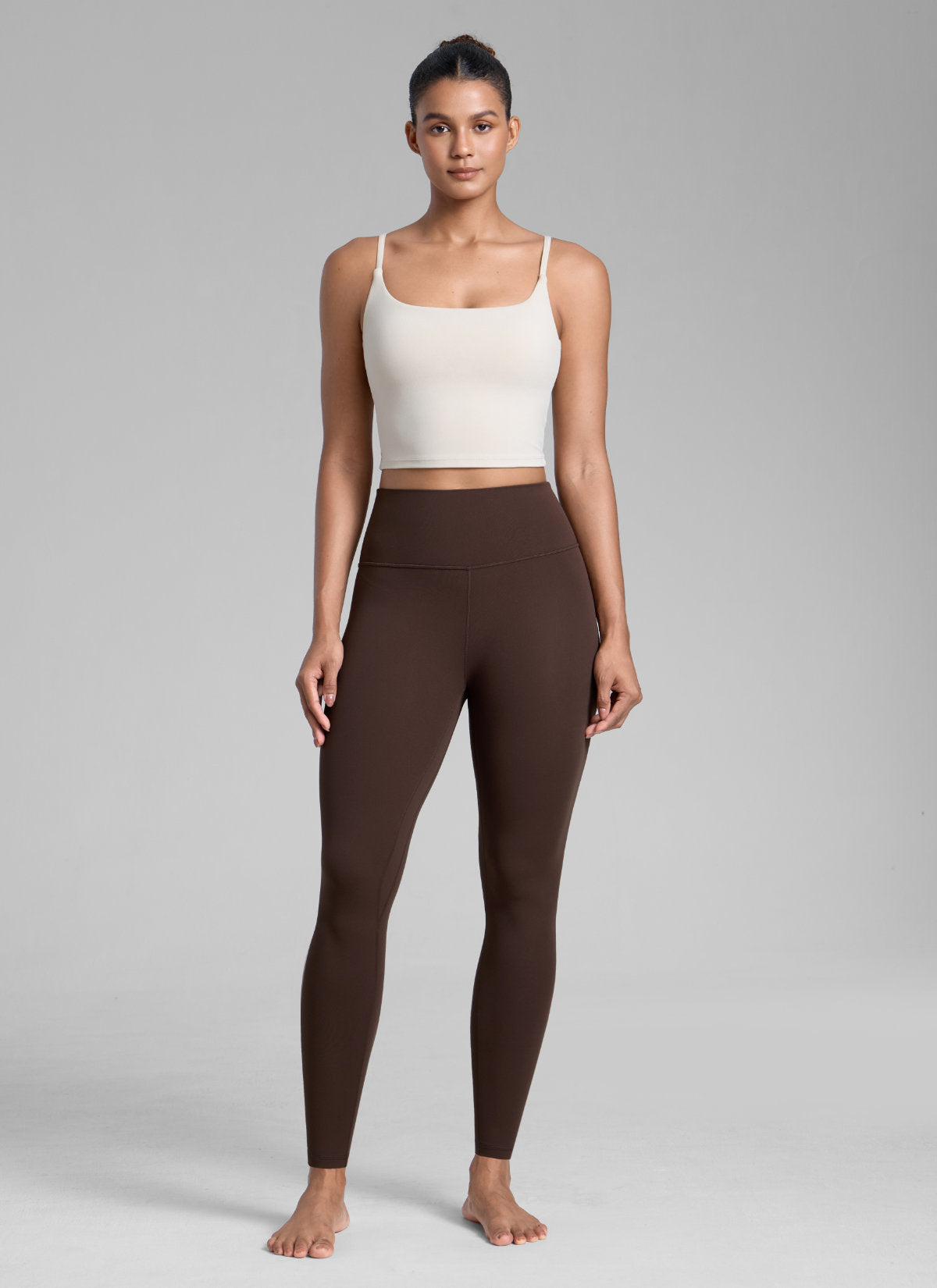 CRZ YOGA レディース ワークアウト ハイライズButterlift ヨガレギンス 28インチ ホットファッジブラウン
