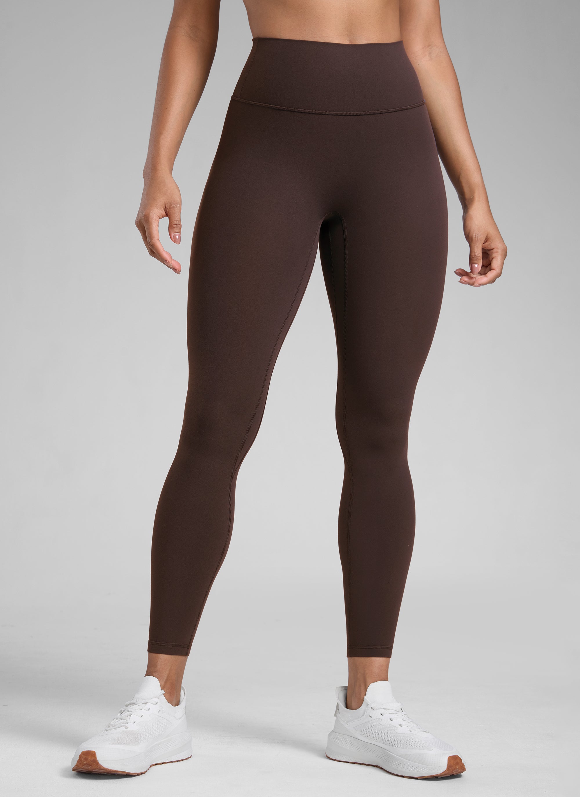 CRZ YOGA レディースButterlift スクランチバット レギンス フロントシームなし ホットファッジブラウン