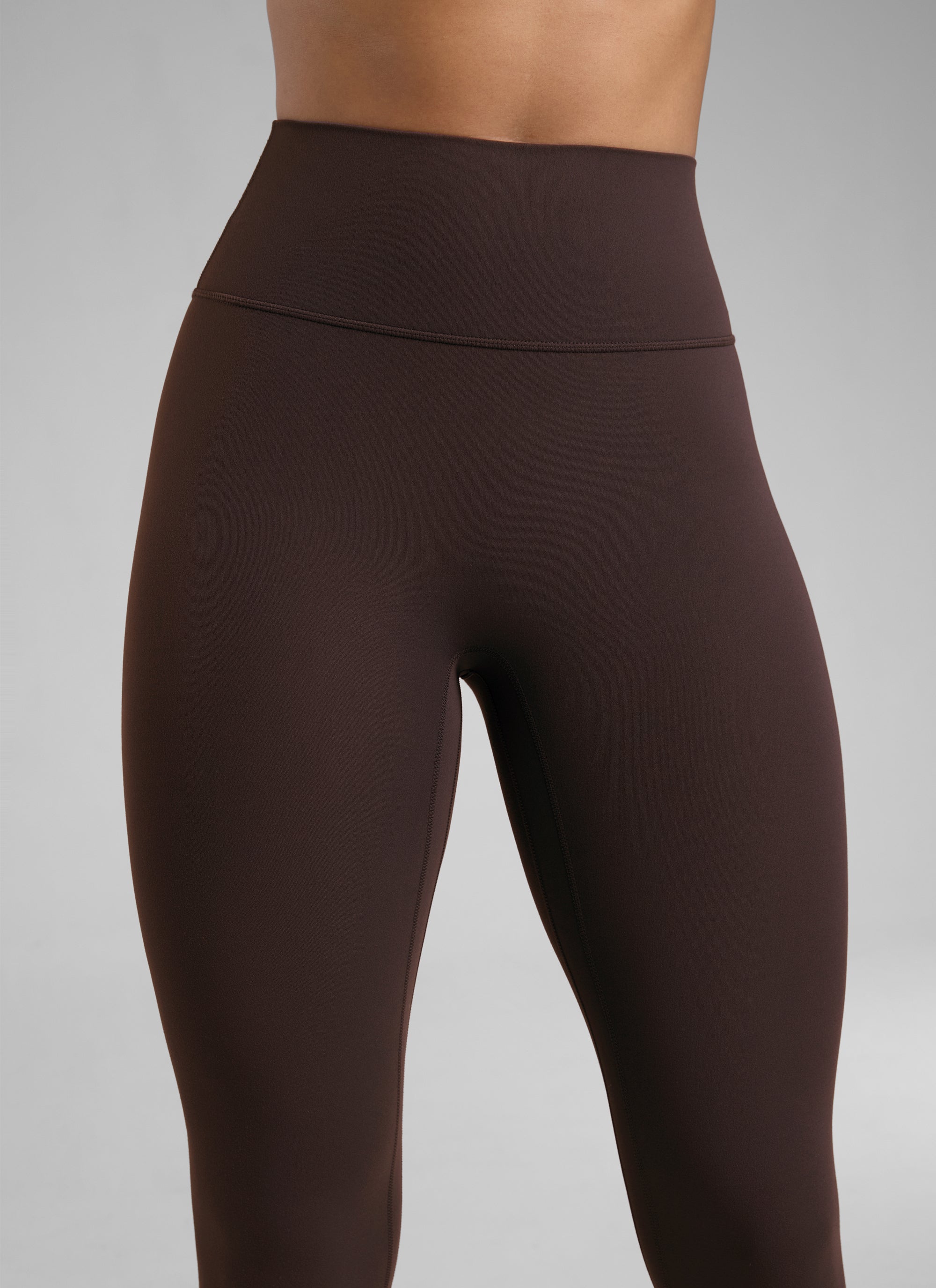 CRZ YOGA レディースButterlift スクランチバット レギンス フロントシームなし ホットファッジブラウン