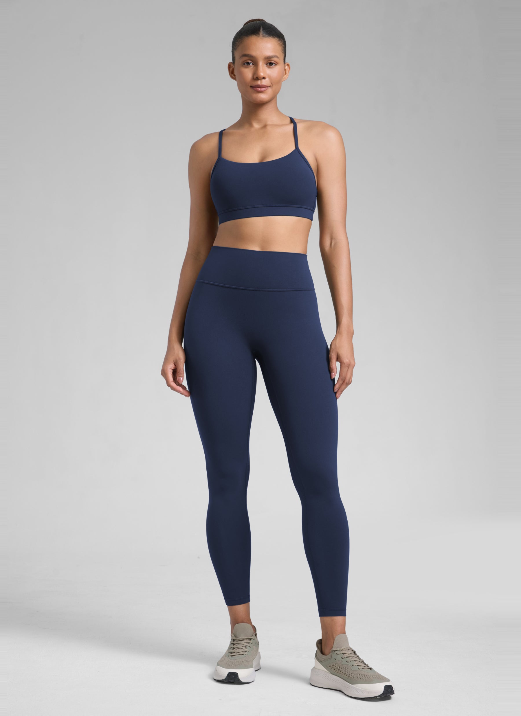 CRZ YOGA Babae Butterlift High Rise Scrunch Butt Legging Walang Tahi sa Harap Club Blue
