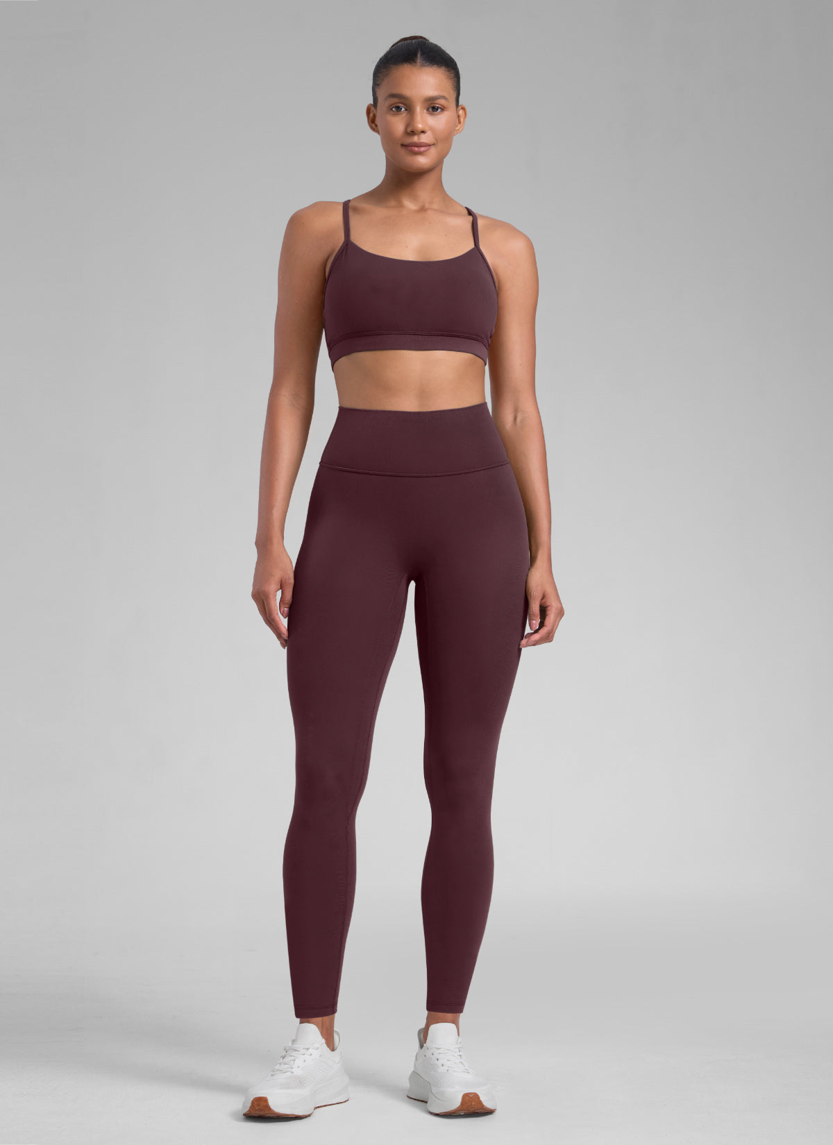 CRZ YOGA レディース Secretsculpt™ ワークアウト フロントシームレス レギンス 28インチ ライププラム