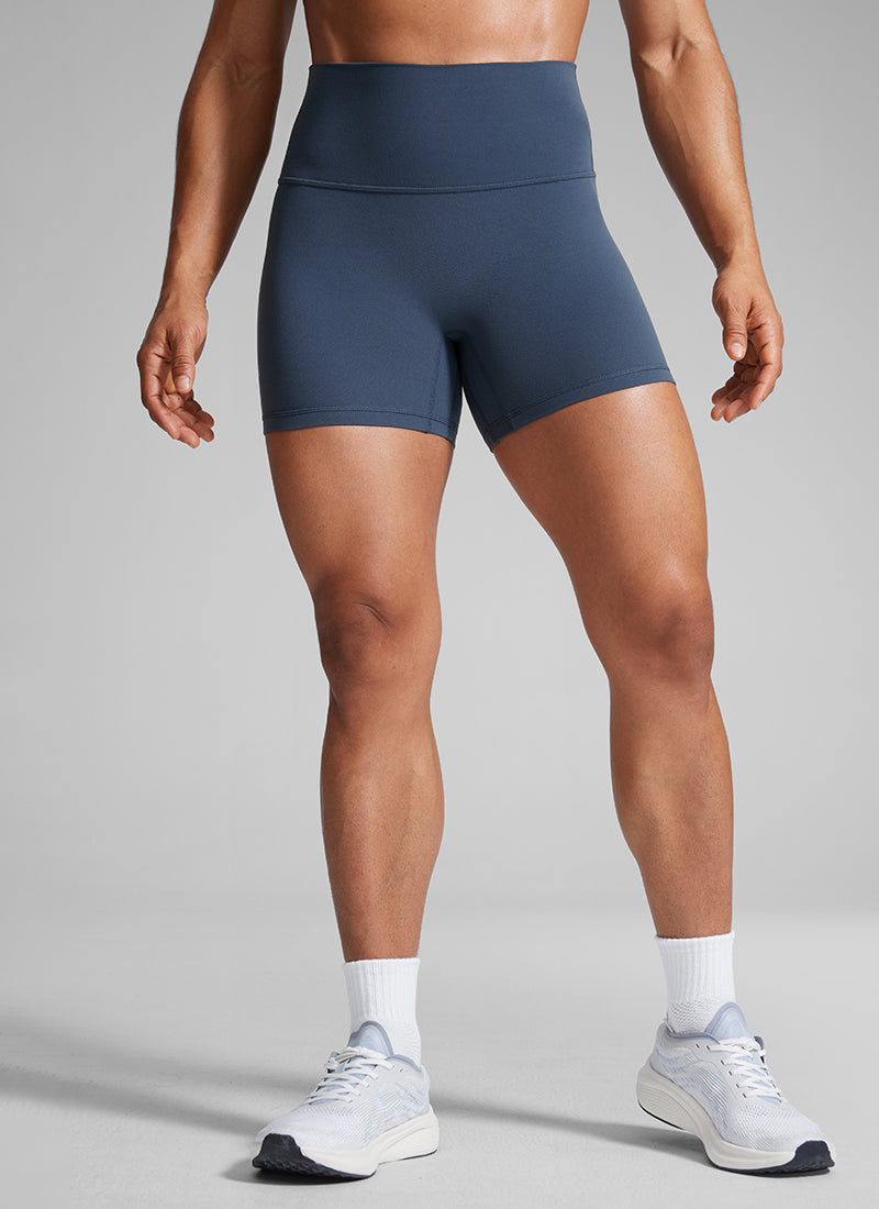 CRZ YOGA Womens Butterlift Scrunch Butt Atheletic Workout Biker Shorts Stelindigo @model_info:Cintia