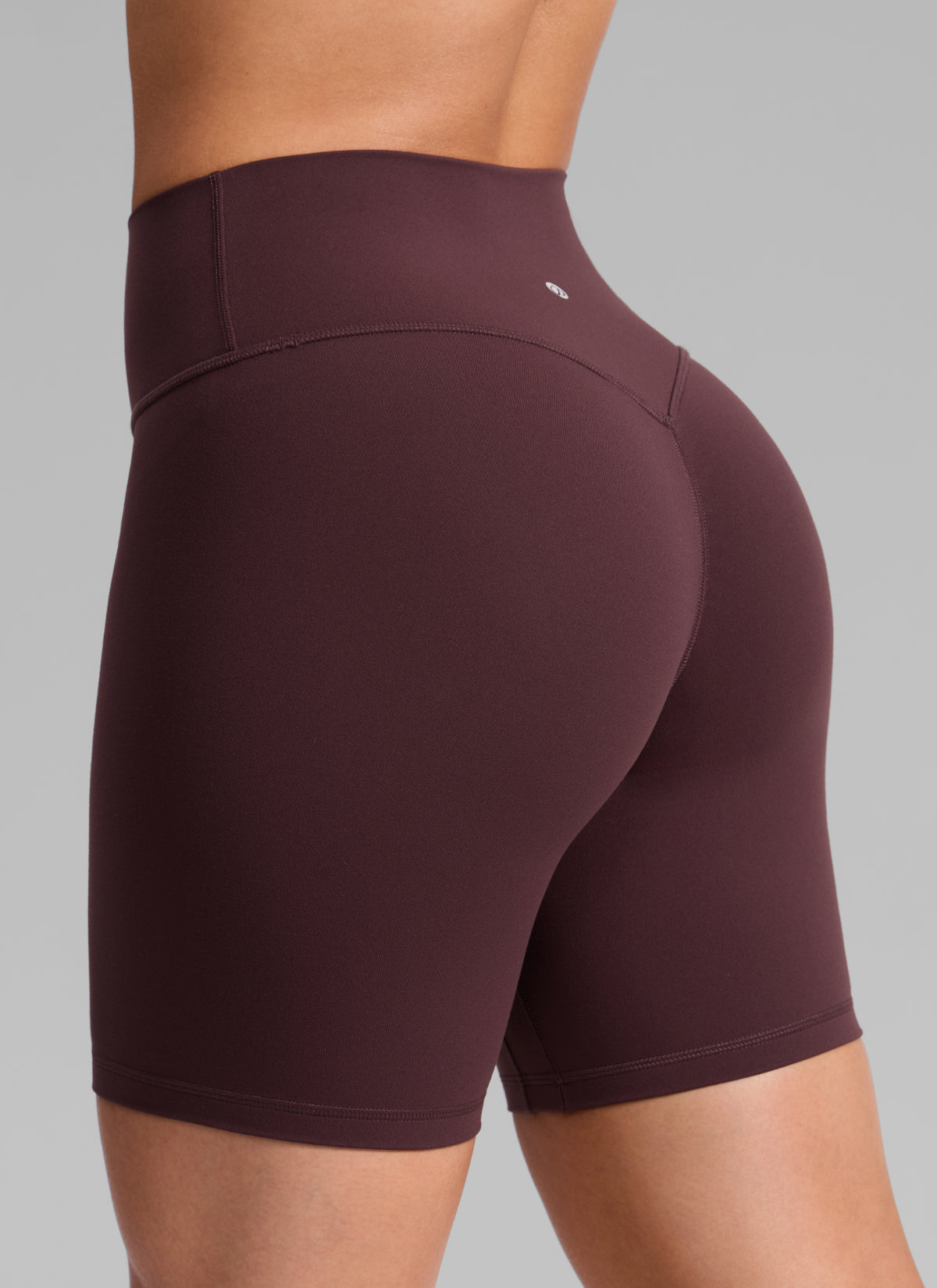 CRZ YOGA Butterlift Pambabaeng Scrunch Butt Biker Shorts 6'' Walang Tahi sa Harap Hinog na Plum