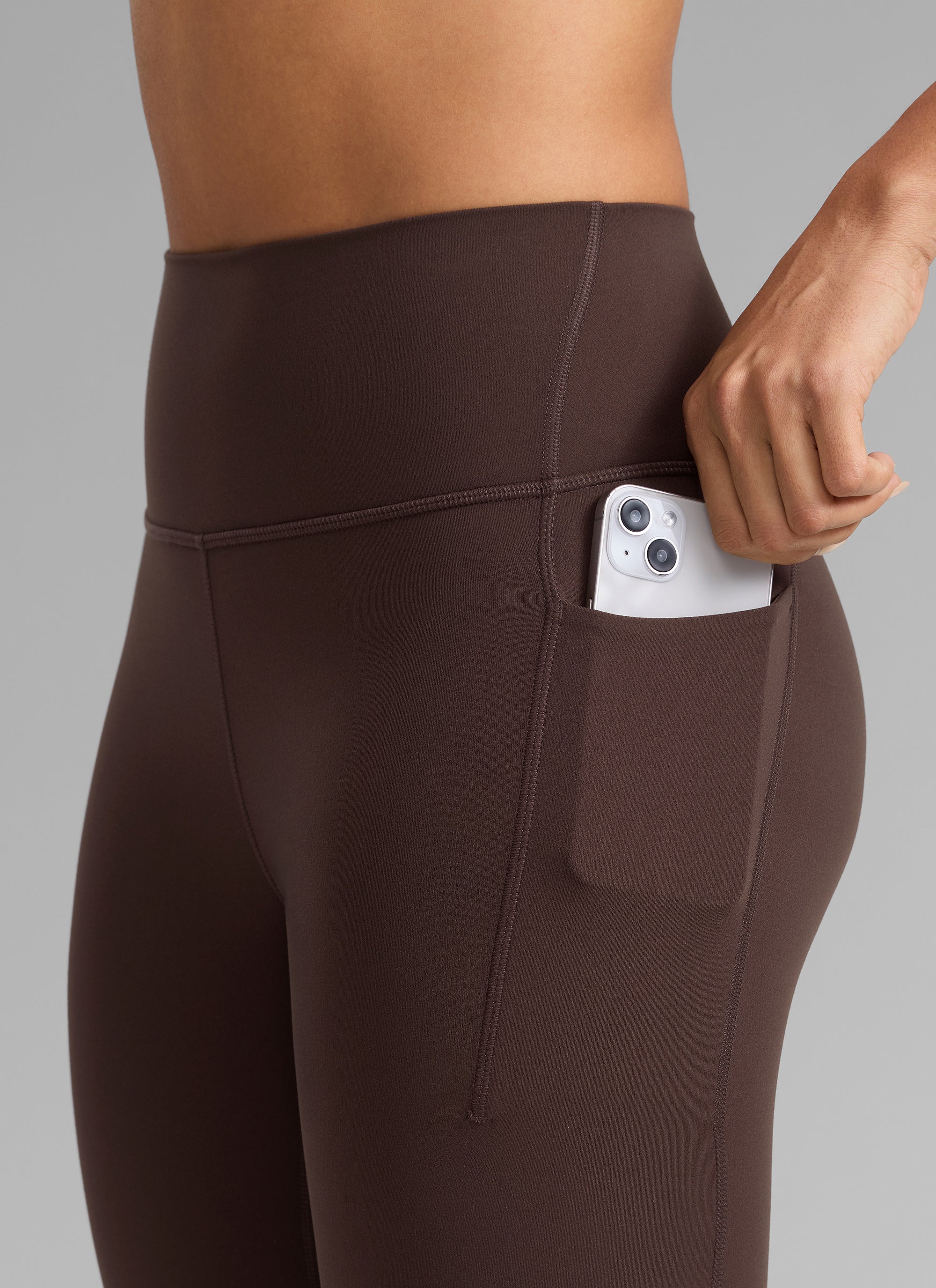 CRZ YOGA レディースButterlift ハイライズ ポケットレギンス 25インチ ホットファッジブラウン