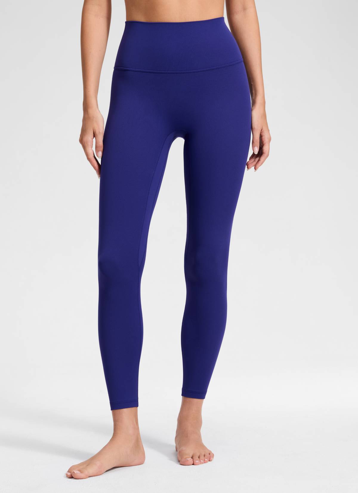 CRZ YOGA Quần legging Butterluxe nữ Butterluxe cạp cao, không đường may phía trước, dài 25 inch, màu xanh Larkspur