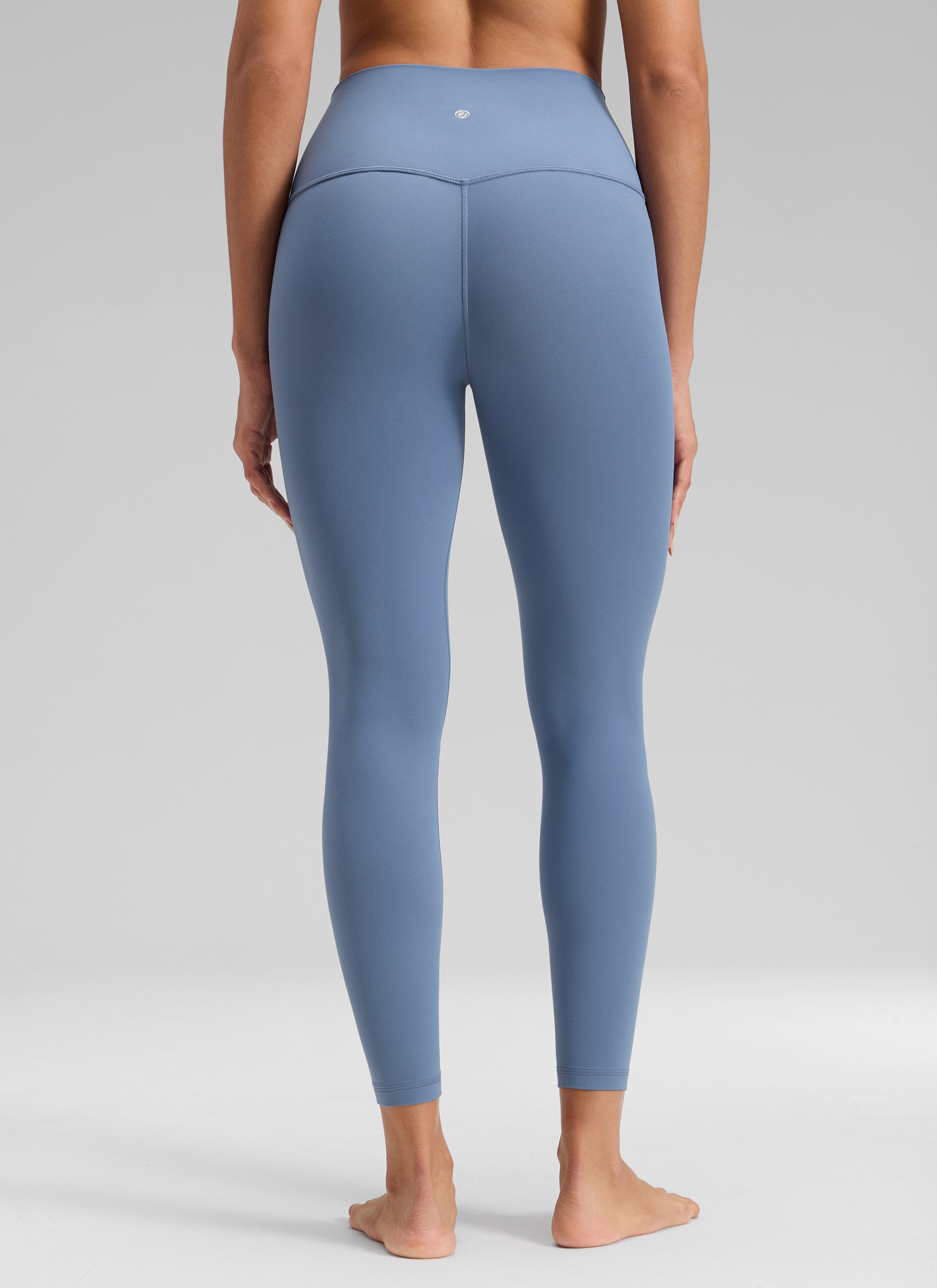 CRZ YOGA Quần legging Butterluxe nữ Butterluxe cạp cao, không đường may phía trước, dài 25 inch, chất liệu denim đã qua xử lý