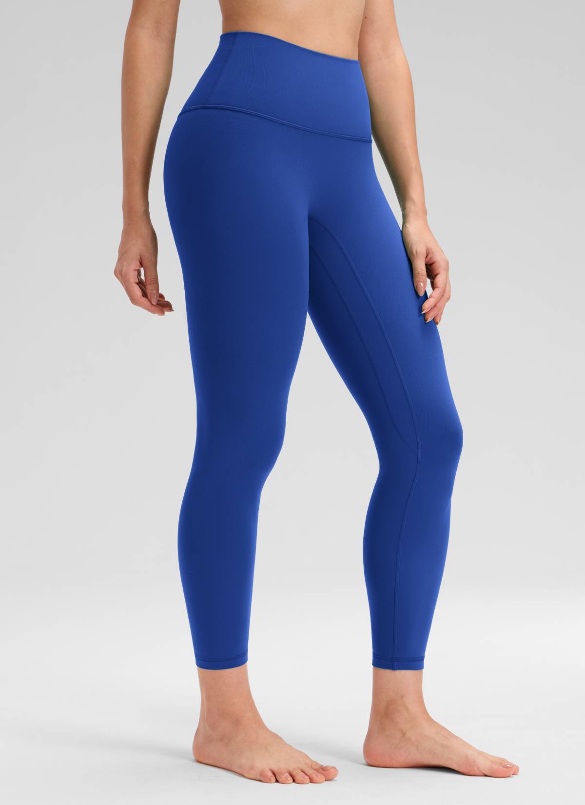 CRZ YOGA Quần legging Butterluxe nữ Butterluxe cạp cao, không đường may phía trước, dài 25 inch, màu xanh sóng