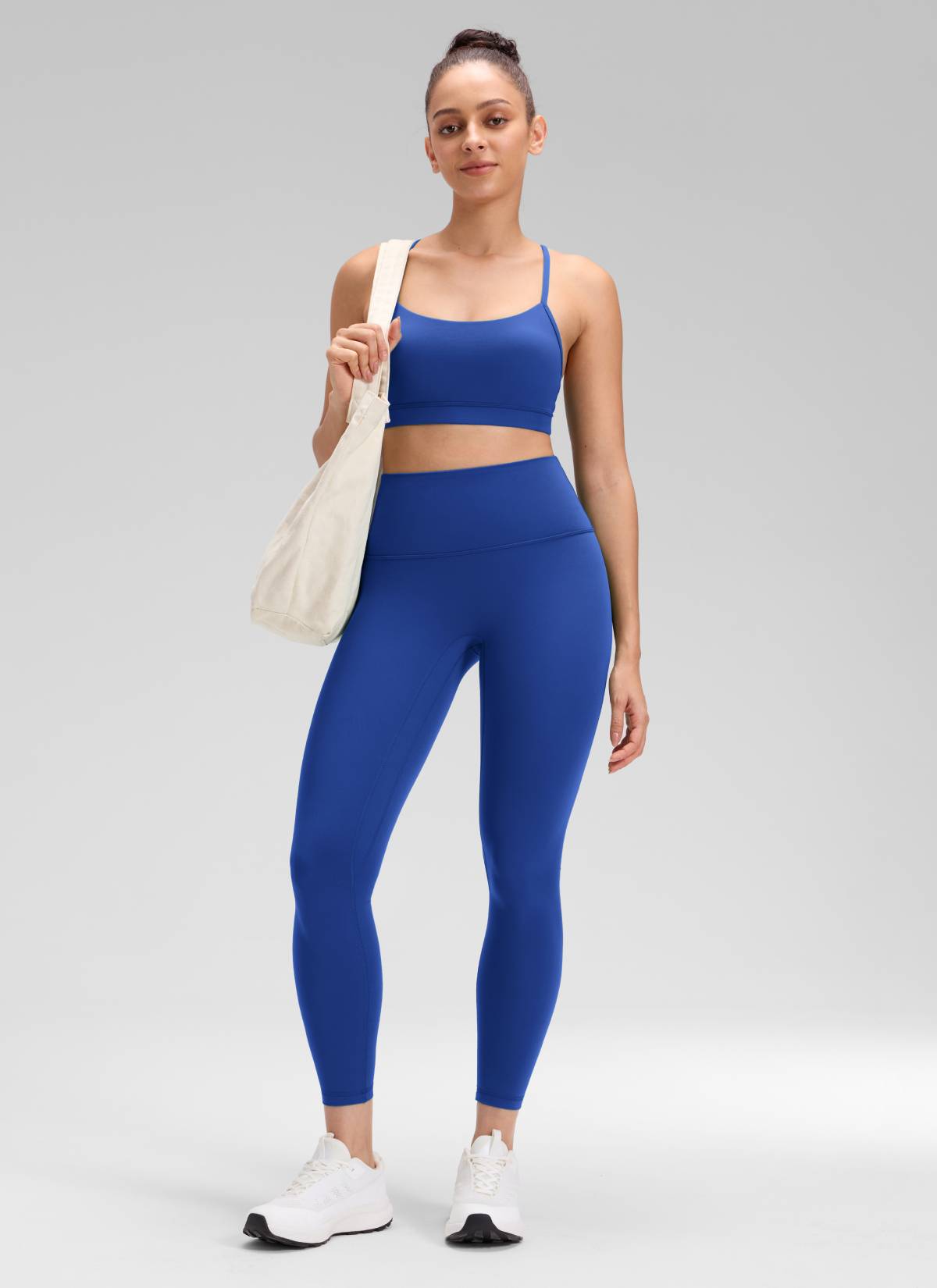 CRZ YOGA Quần legging Butterluxe nữ Butterluxe cạp cao, không đường may phía trước, dài 25 inch, màu xanh sóng
