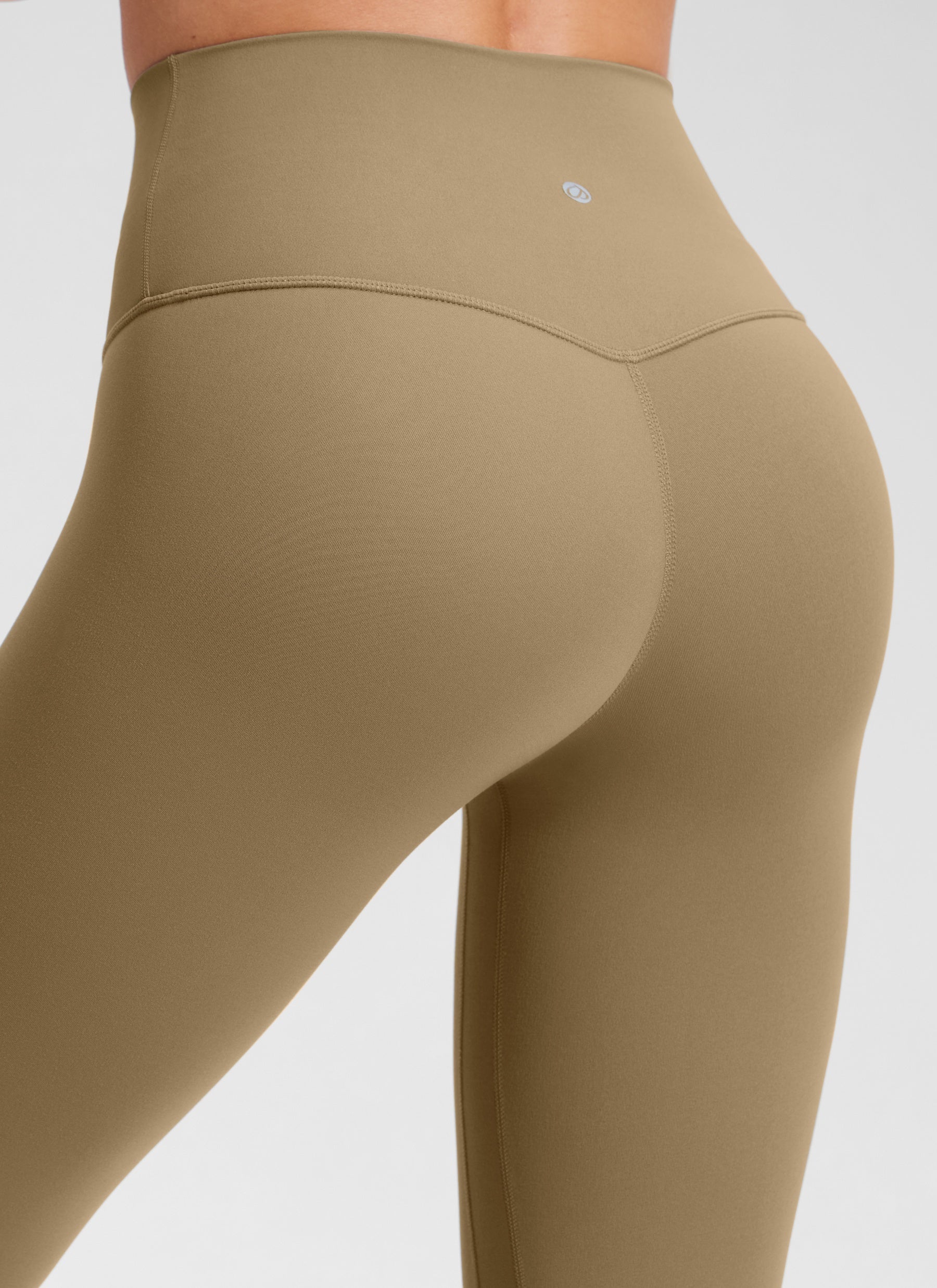 CRZ YOGA Quần legging Butterluxe nữ Butterluxe cạp cao, không đường may phía trước, dài 25'' - Màu Soul Brown