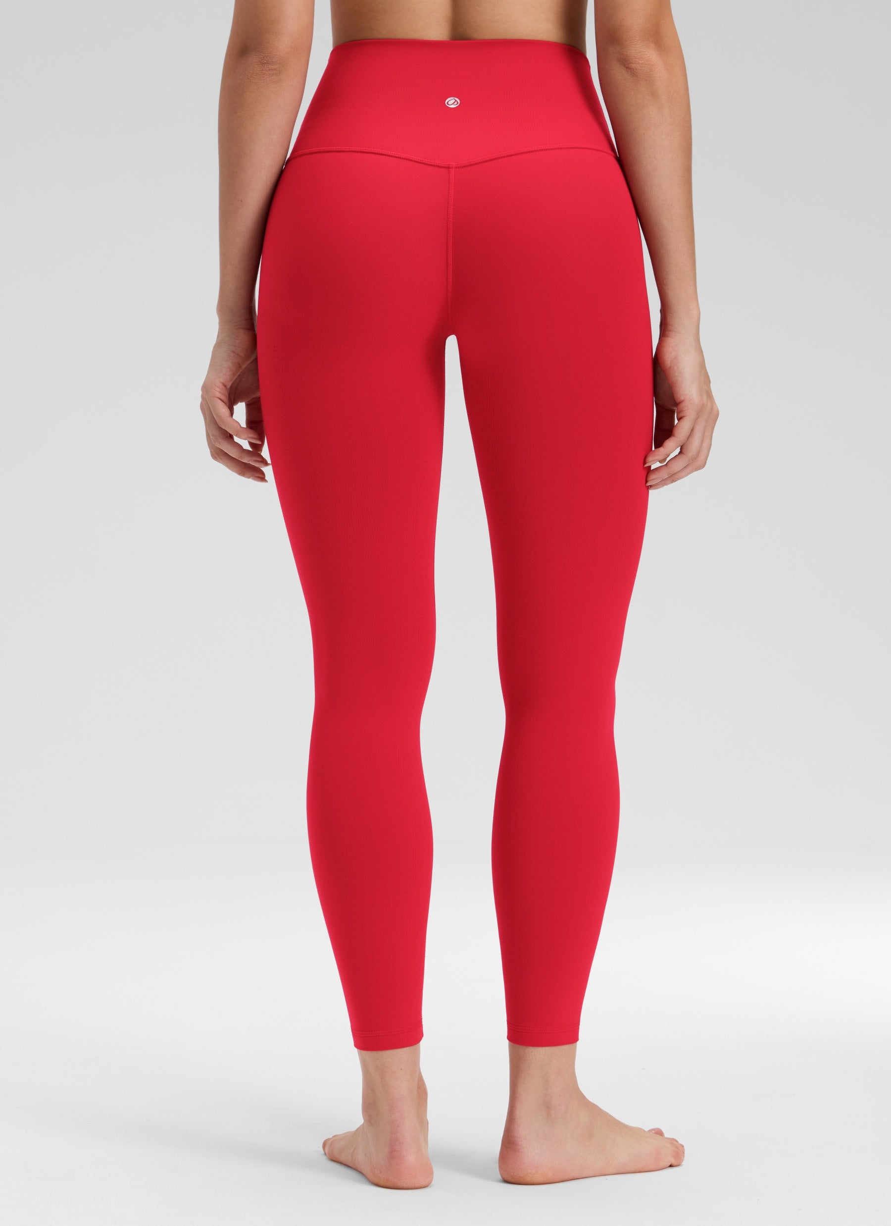 CRZ YOGA Legging Yoga Butterluxe Pinggang Tinggi Tanpa Jahitan Depan Wanita 64 cm Merah Lipstik